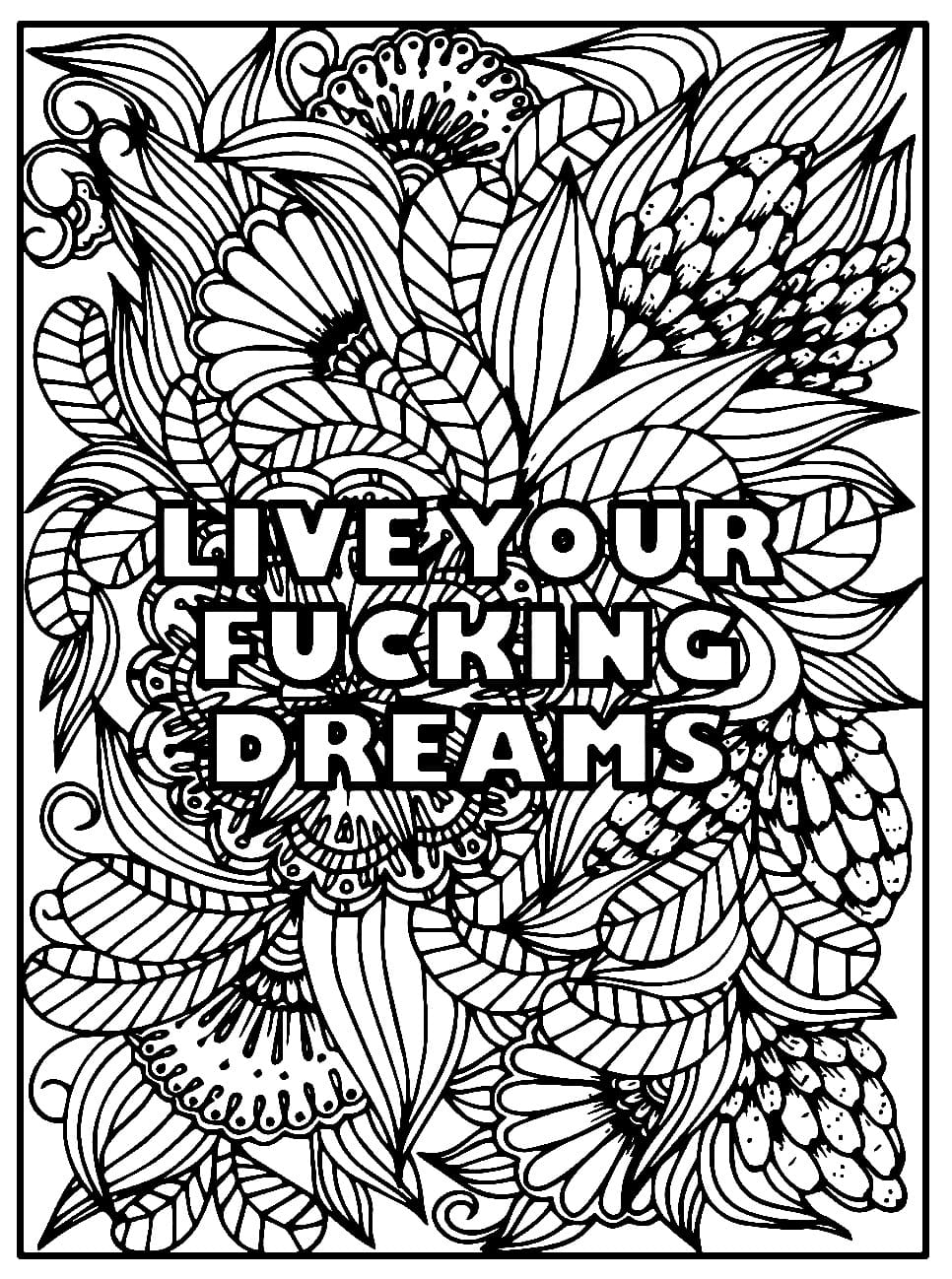 Swear Word Coloring Pages Free Printable