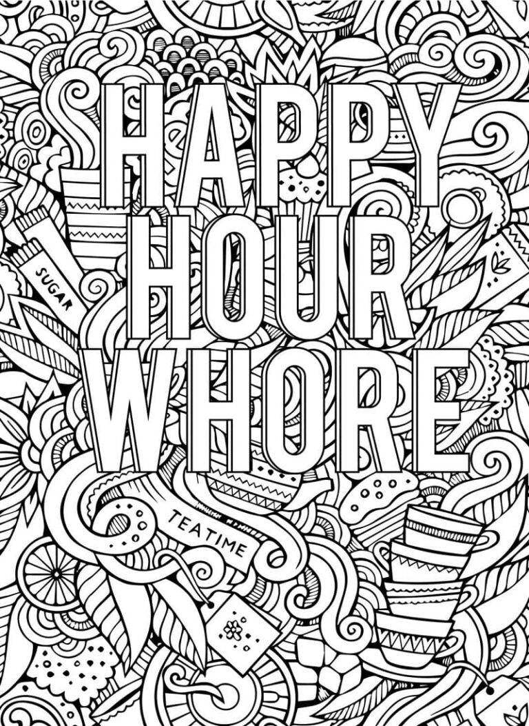 Swear Word For Adult Coloring Page Download Print Or Color Online For Free