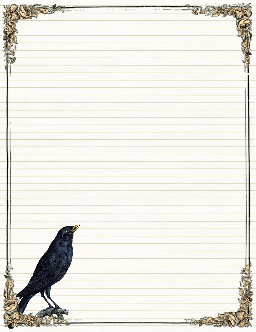 Free Printable Stationery Black And White