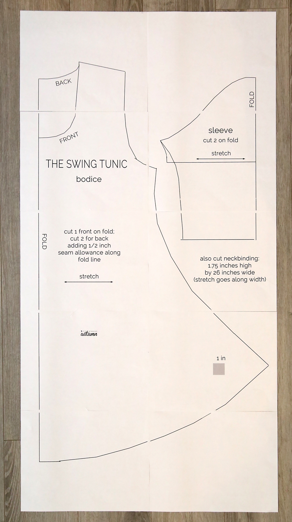 Swing Dress Pattern Easy Sewing Tutorial It s Always Autumn