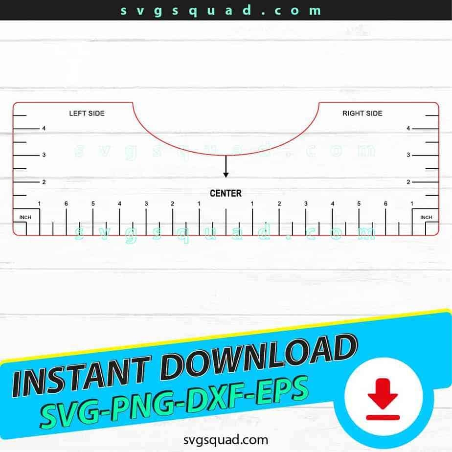 T Shirt Ruler SVG Tee Shirt Ruler Placement Guide Template SvgSquad