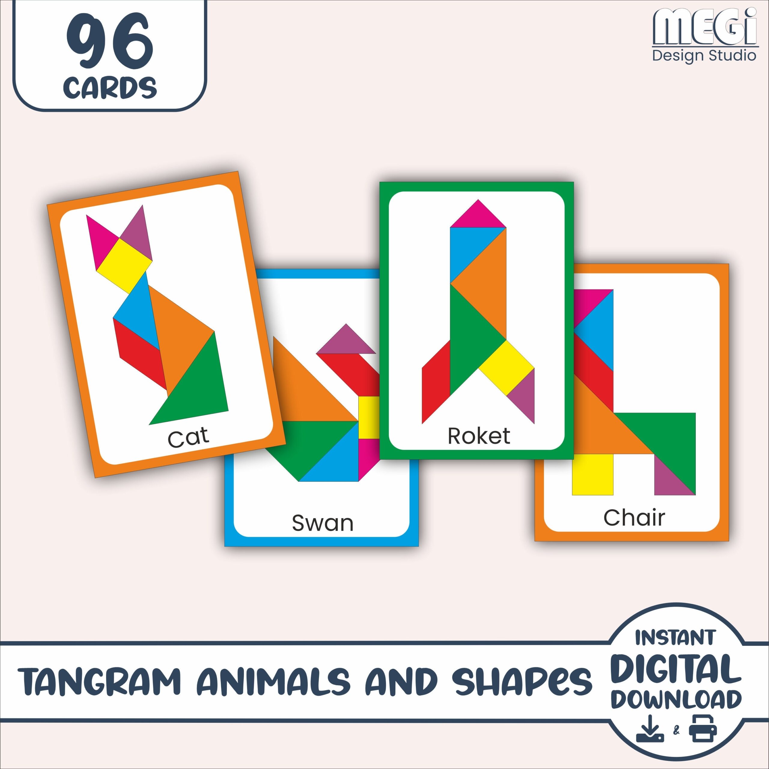 Tangram Puzzles Printable Free