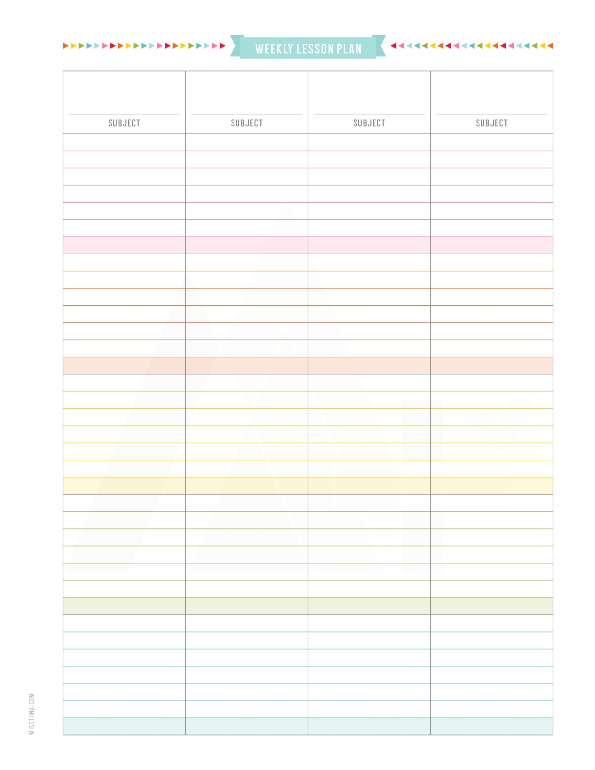 TEACHER PLANNER Miss Tiina Tina Raparanta