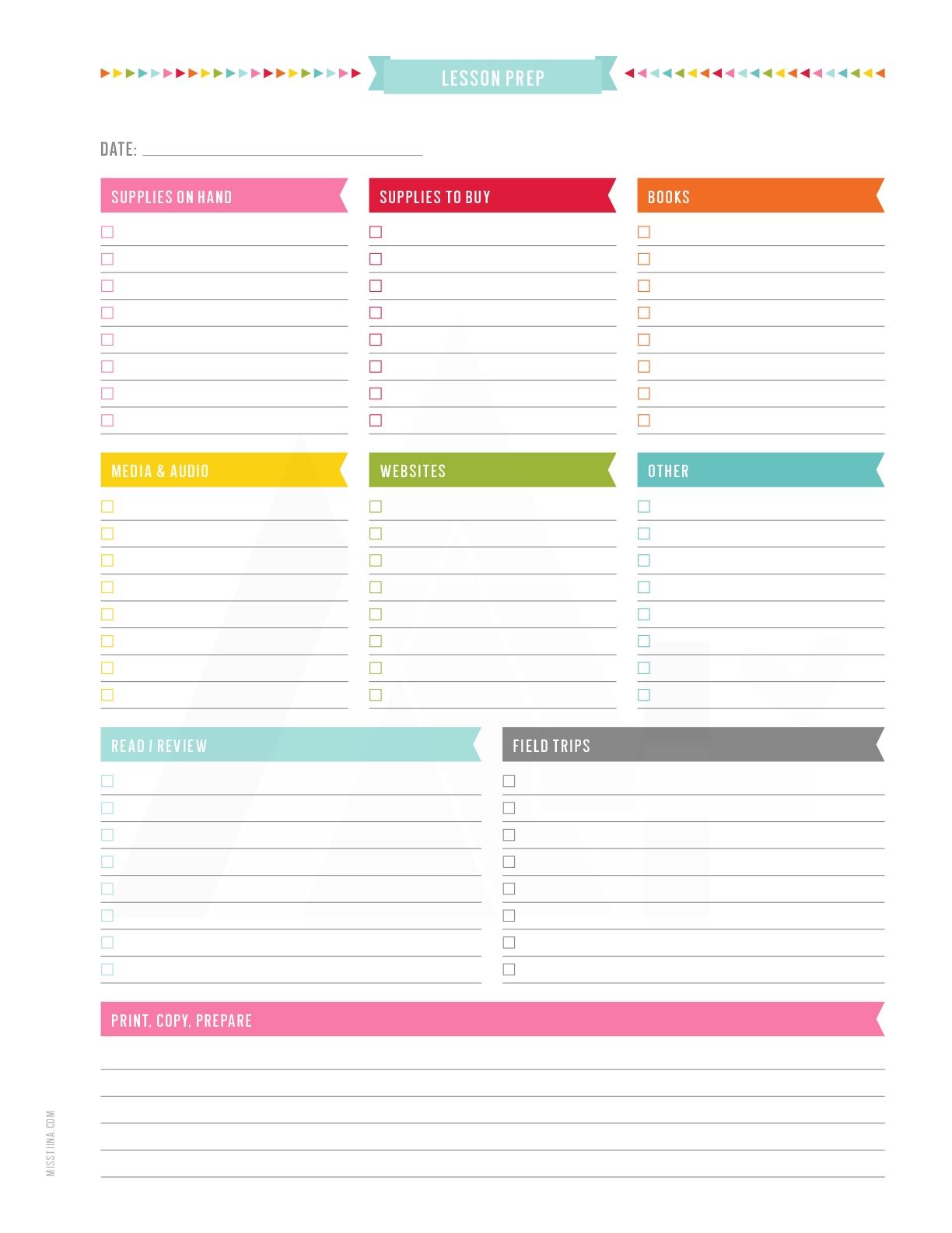 TEACHER PLANNER Miss Tiina Tina Raparanta
