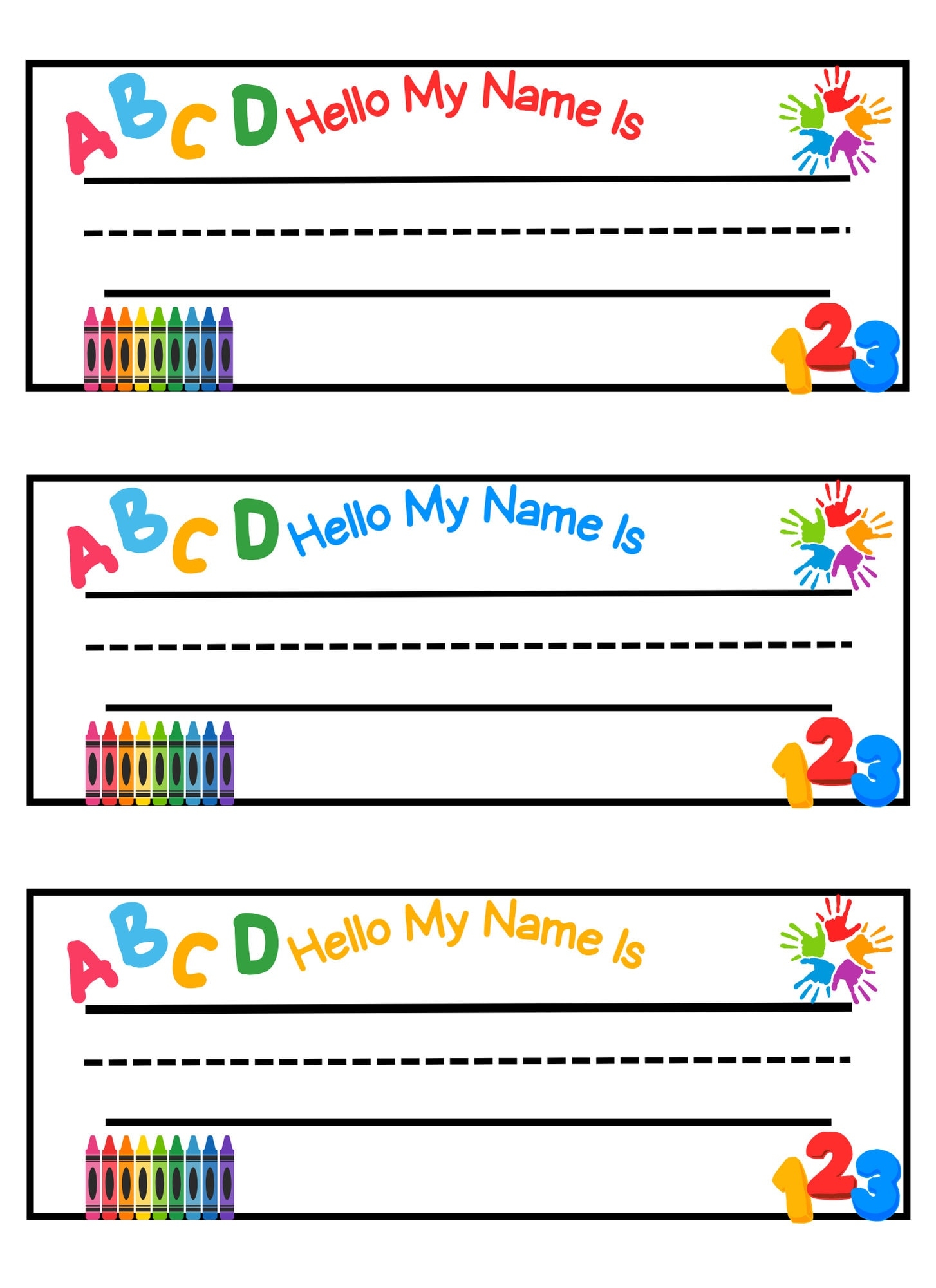Name Tag Free Printable