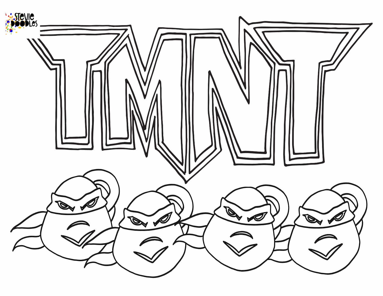 Ninja Turtles Free Printable Coloring Pages