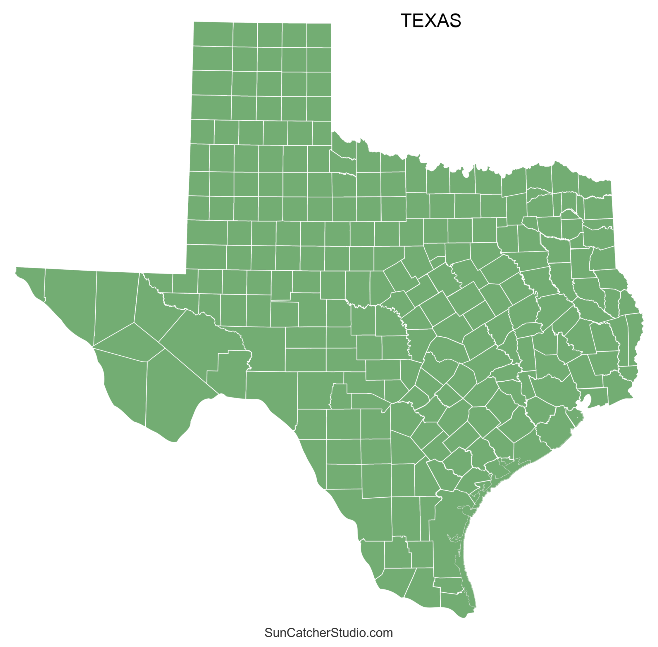 Free Printable Map Of Texas