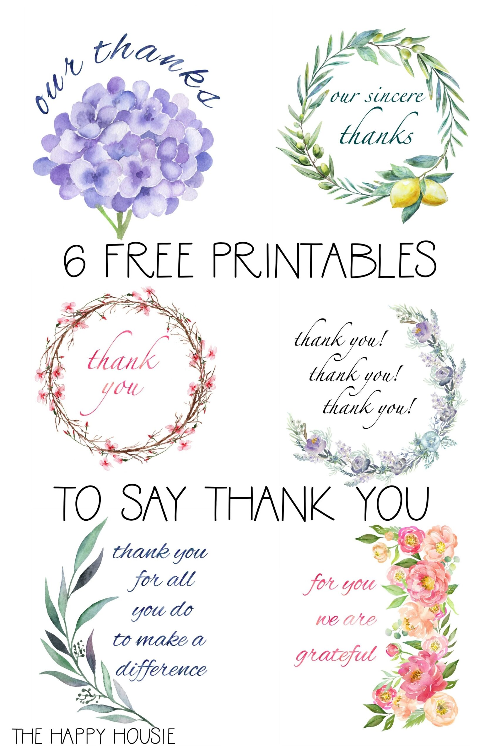 Free Gratitude Printables