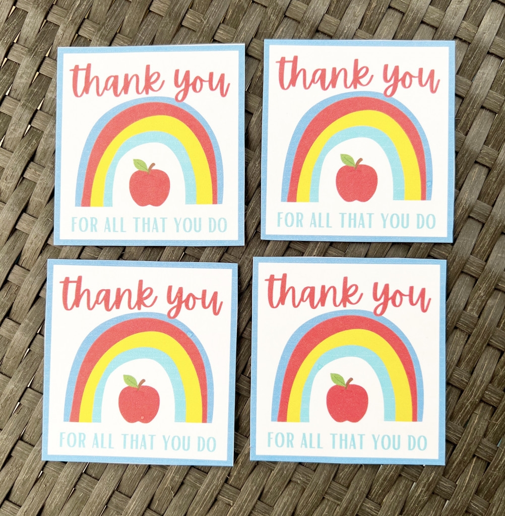 Thank You Teacher Appreciation Tags Leah With Love