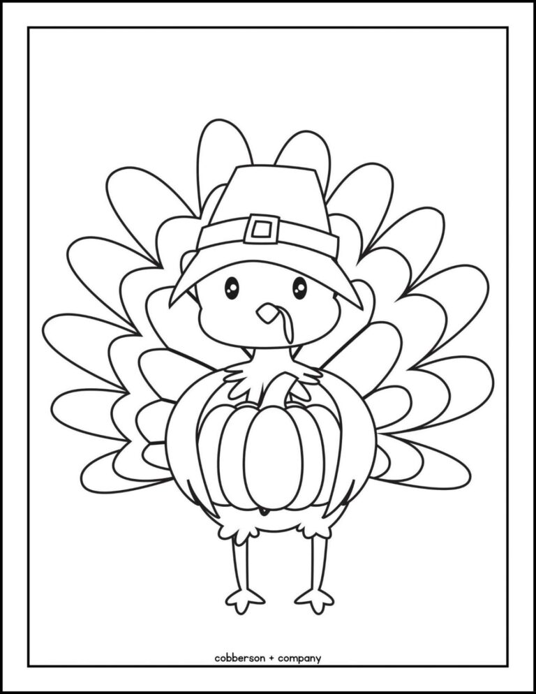 Thanksgiving Coloring Pages For Kids Free Printable Cobberson Worksheets Library