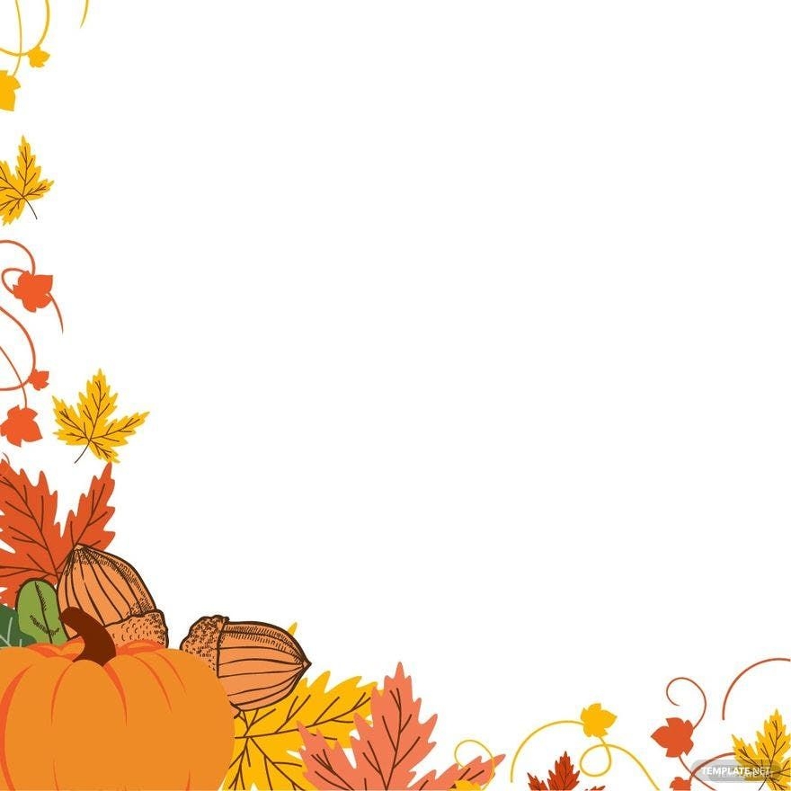 Thanksgiving Day Border Clipart In Illustrator PSD SVG JPG PNG 