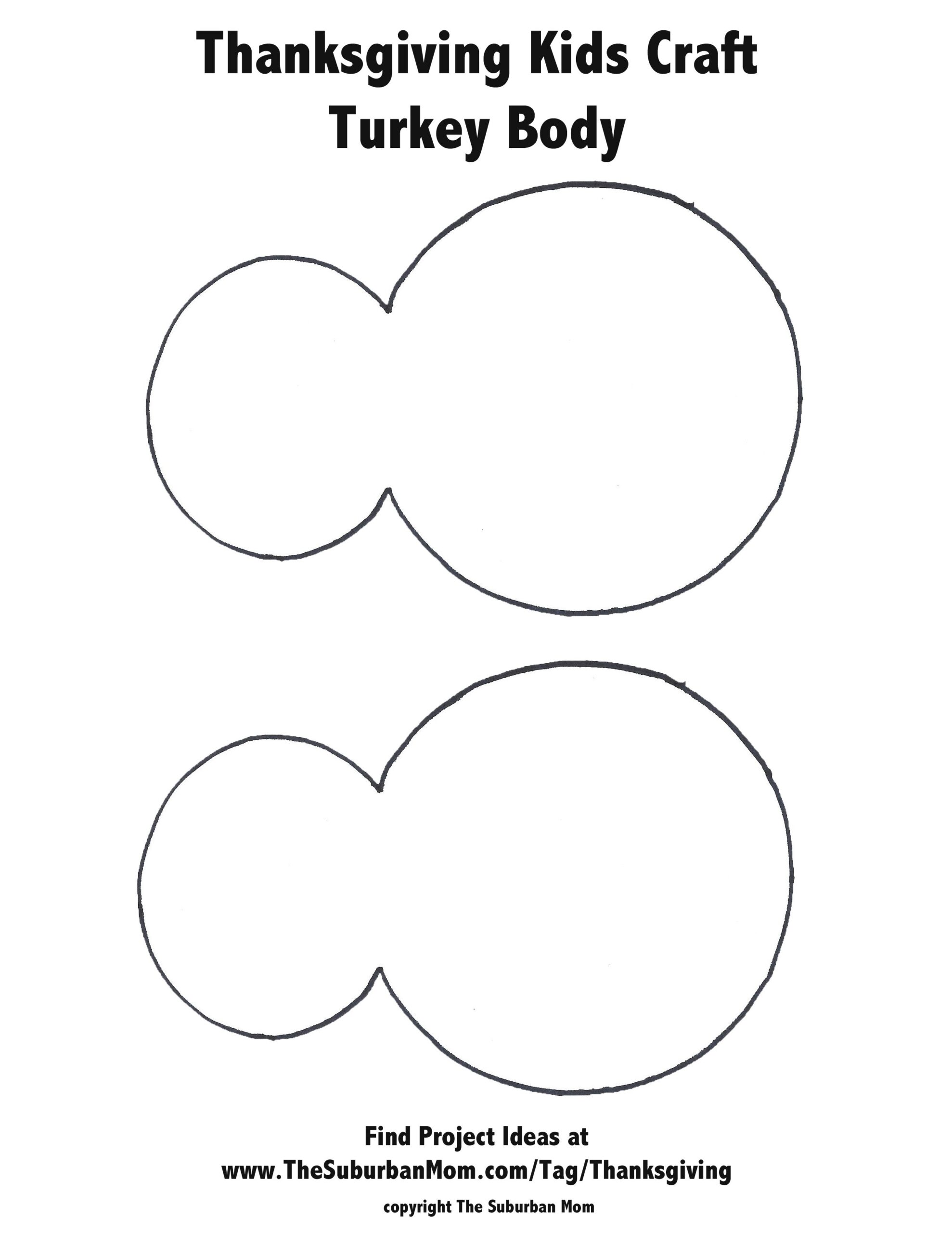 Free Printable Turkey Template