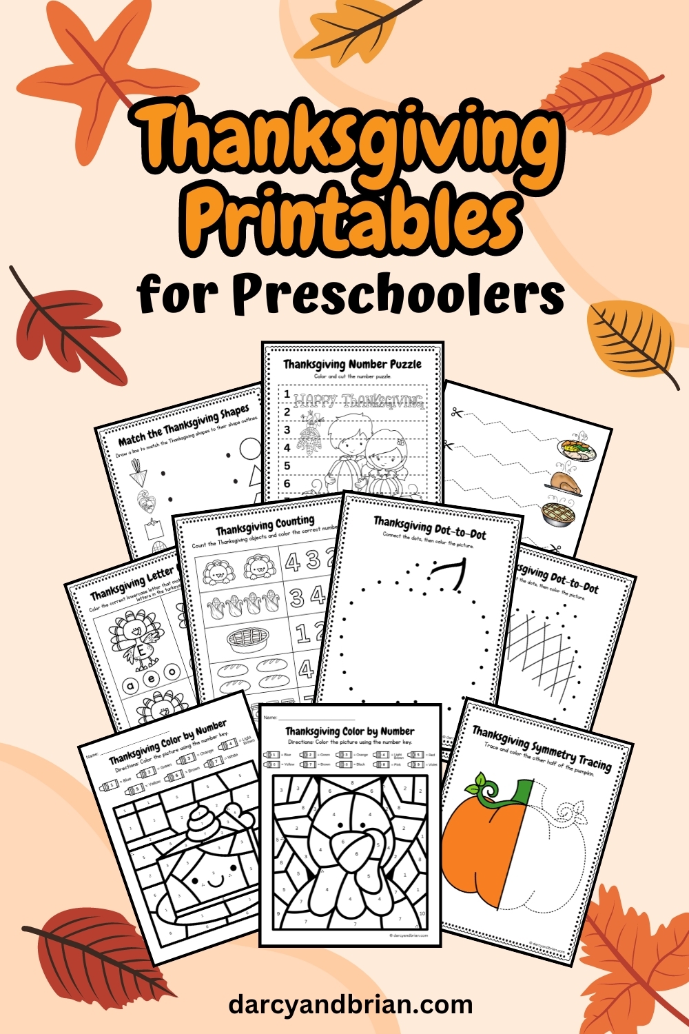 Free Thanksgiving Printables For Preschoolers