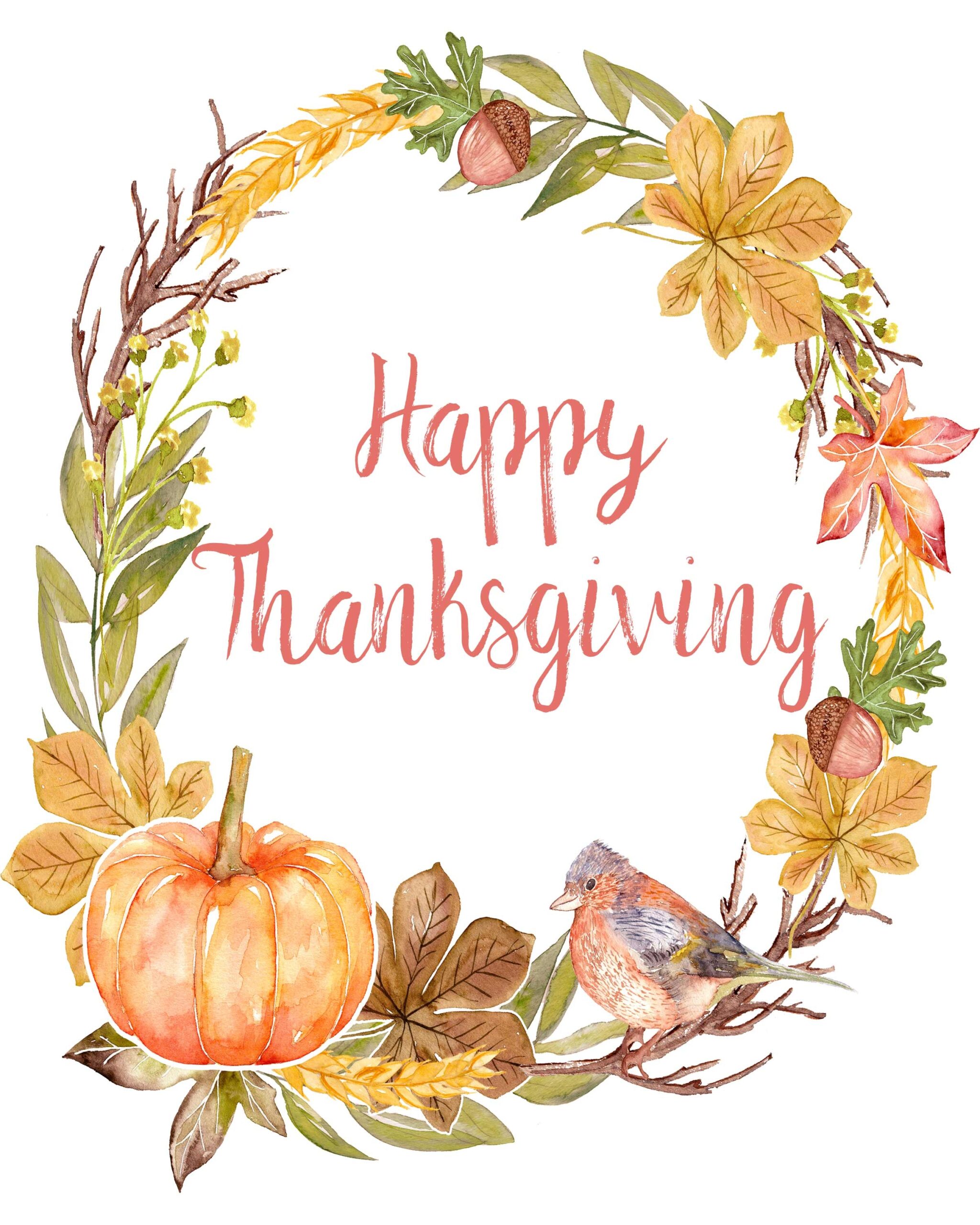 Free Printable Pictures For Thanksgiving