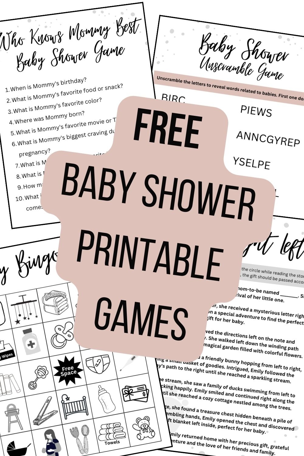 The Best Printable Baby Shower Games For Free 