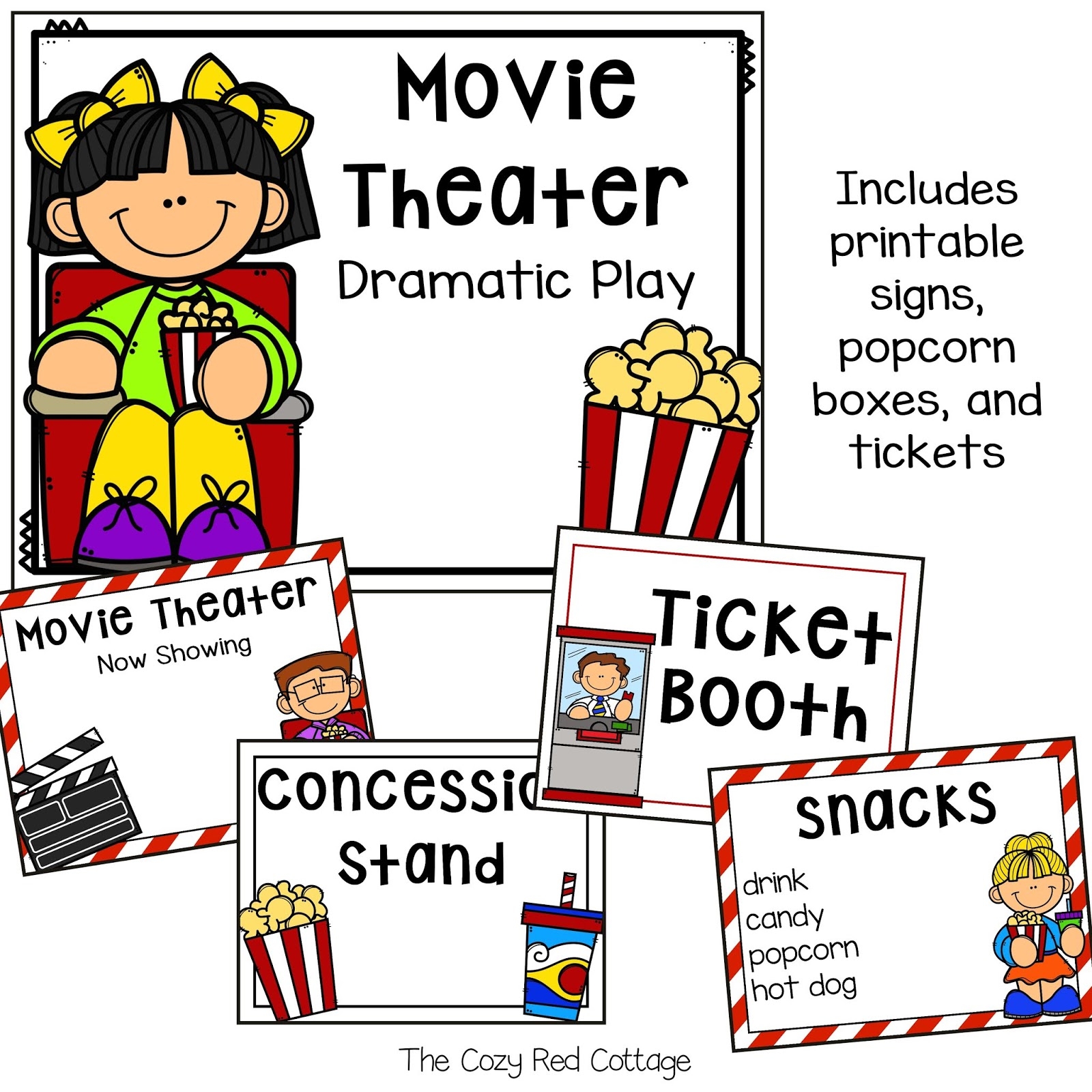 Pretend Movie Tickets Printable Free