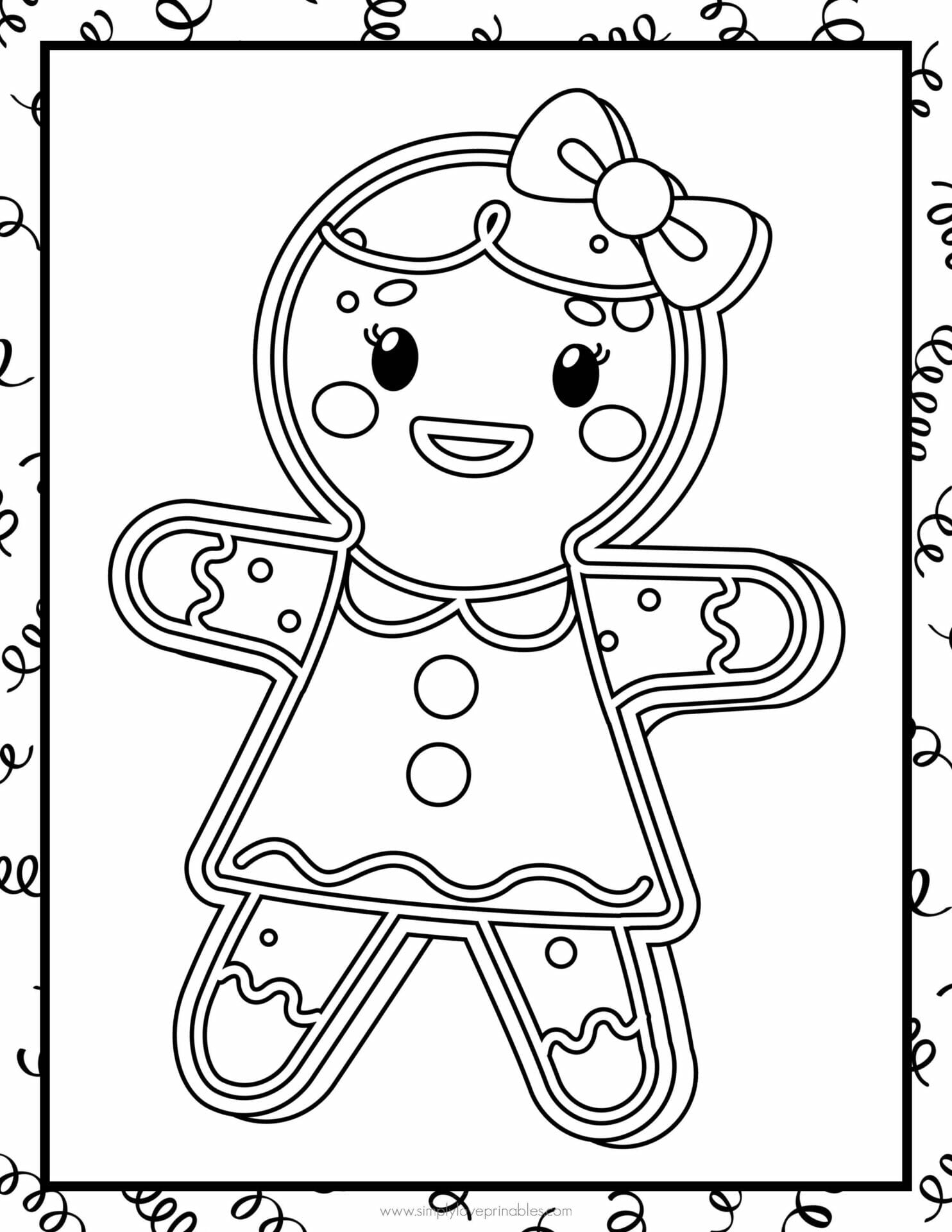 The Gingerbread Man Coloring Pages Archives Simply Love Printables