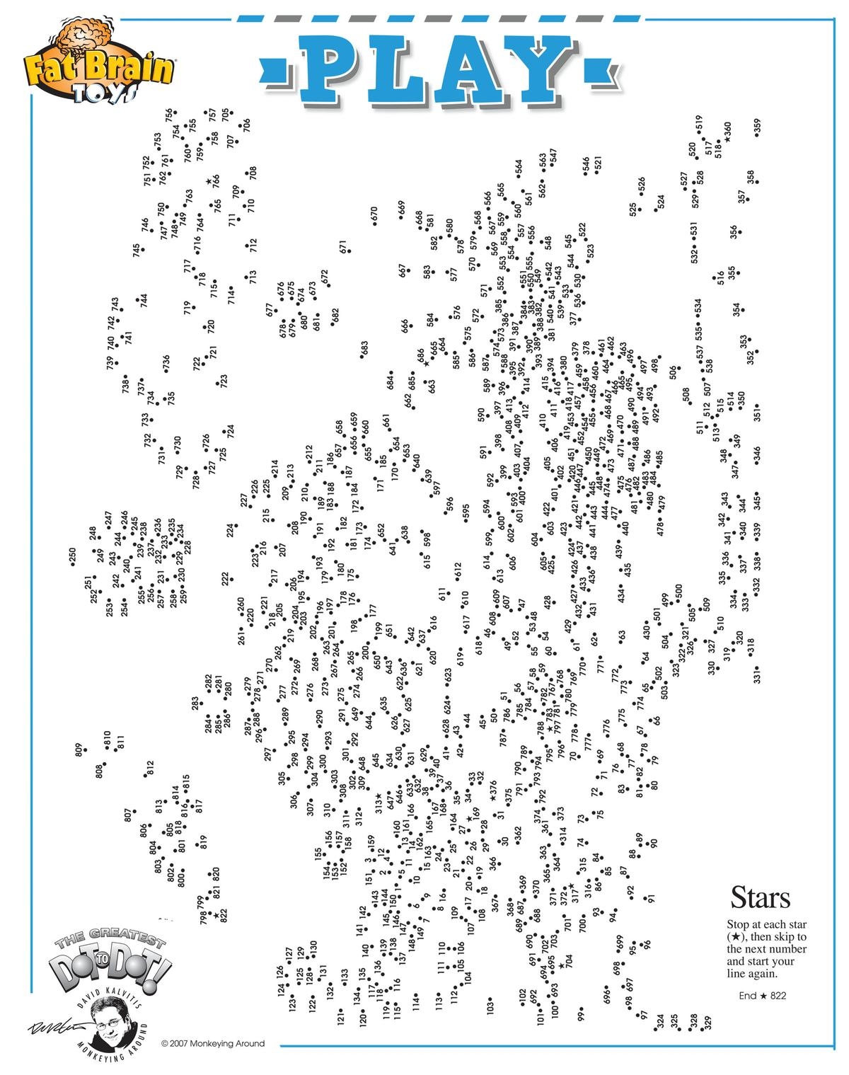 Dot To Dot Free Printables