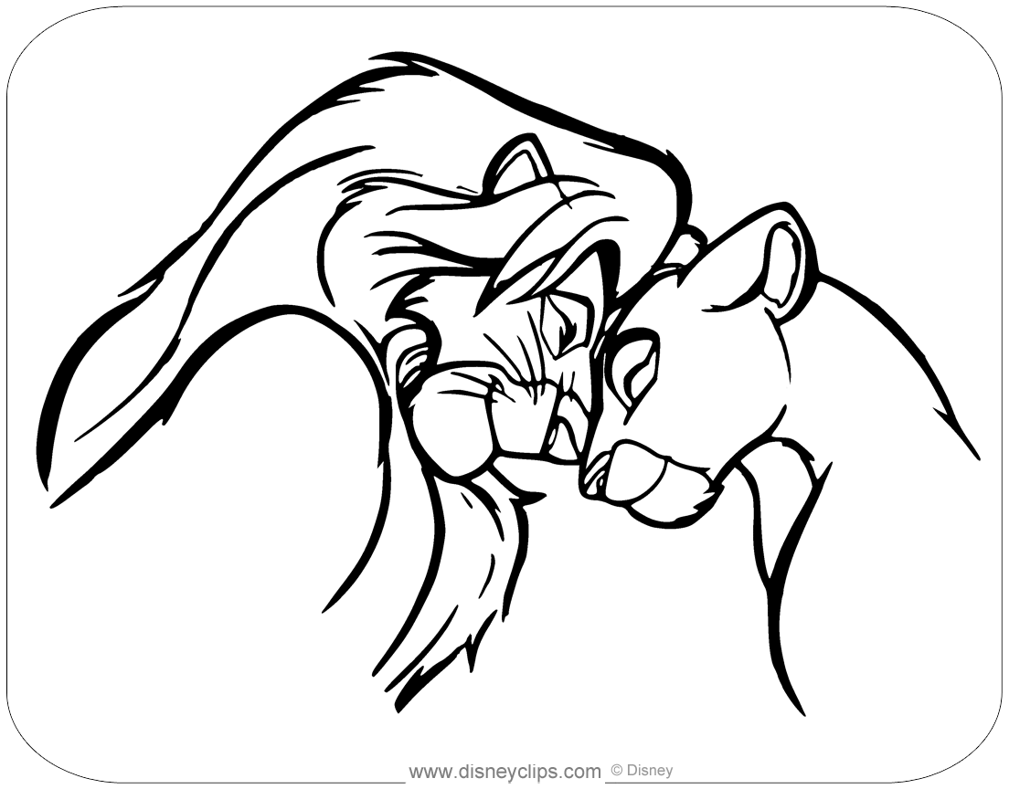 The Lion King Coloring Pages Printable PDF Disneyclips