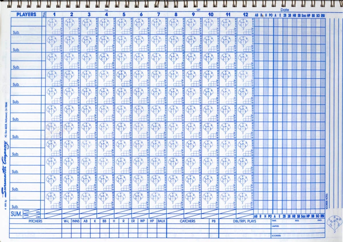 The Timeless Art Of Scoring A Baseball Game North Kingstown RI Patch
