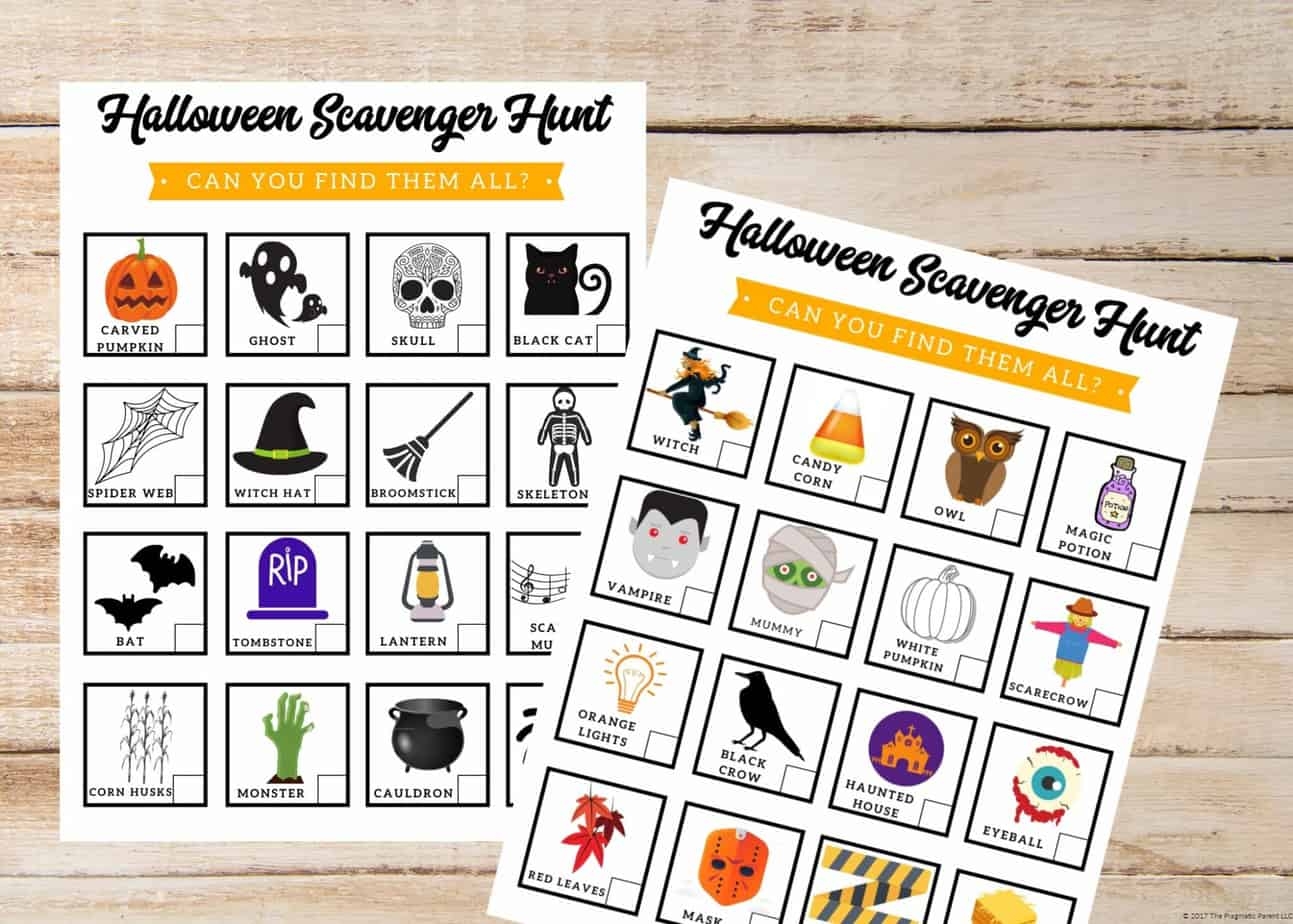 The Ultimate Halloween Scavenger Hunt For Kids 2 Free Printable