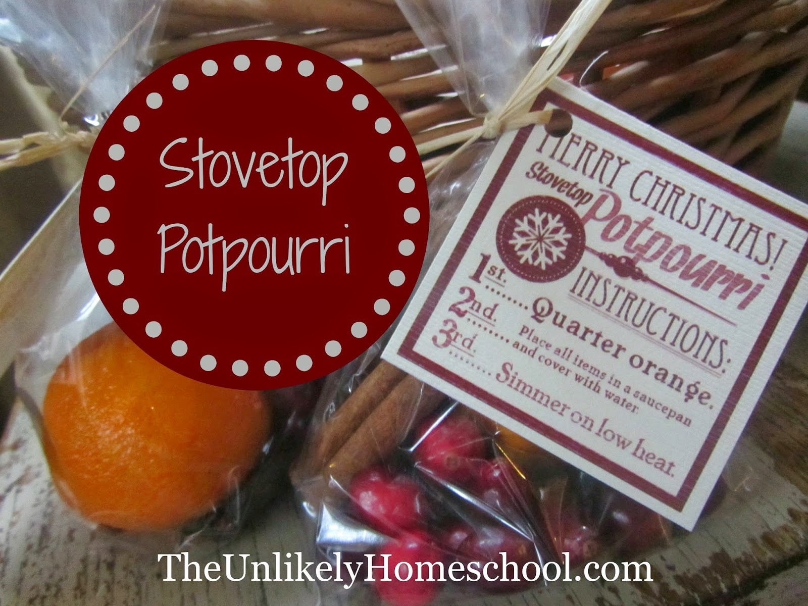Free Printable Stovetop Potpourri