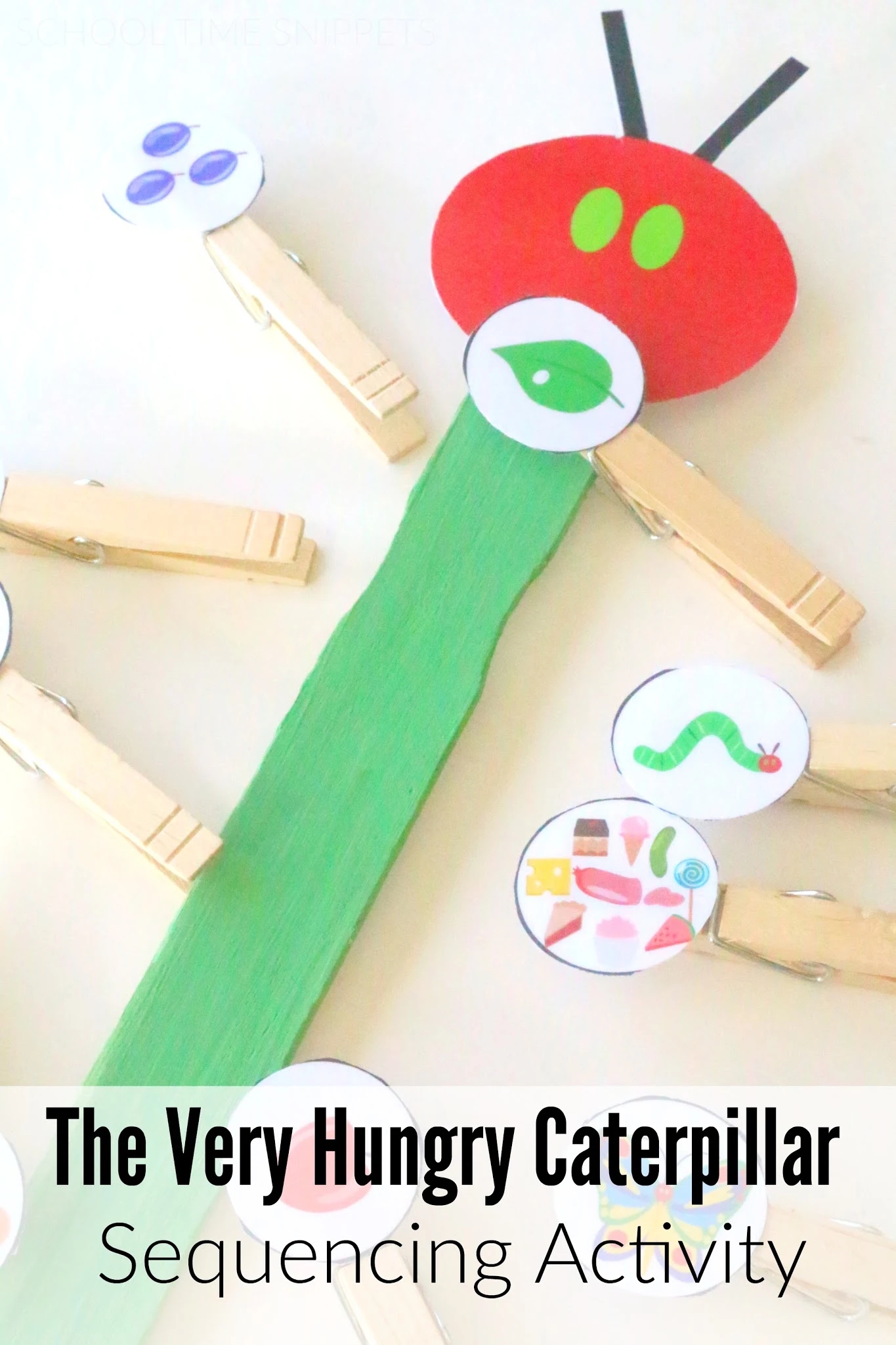 The Very Hungry Caterpillar Sequencing Printable School Time 