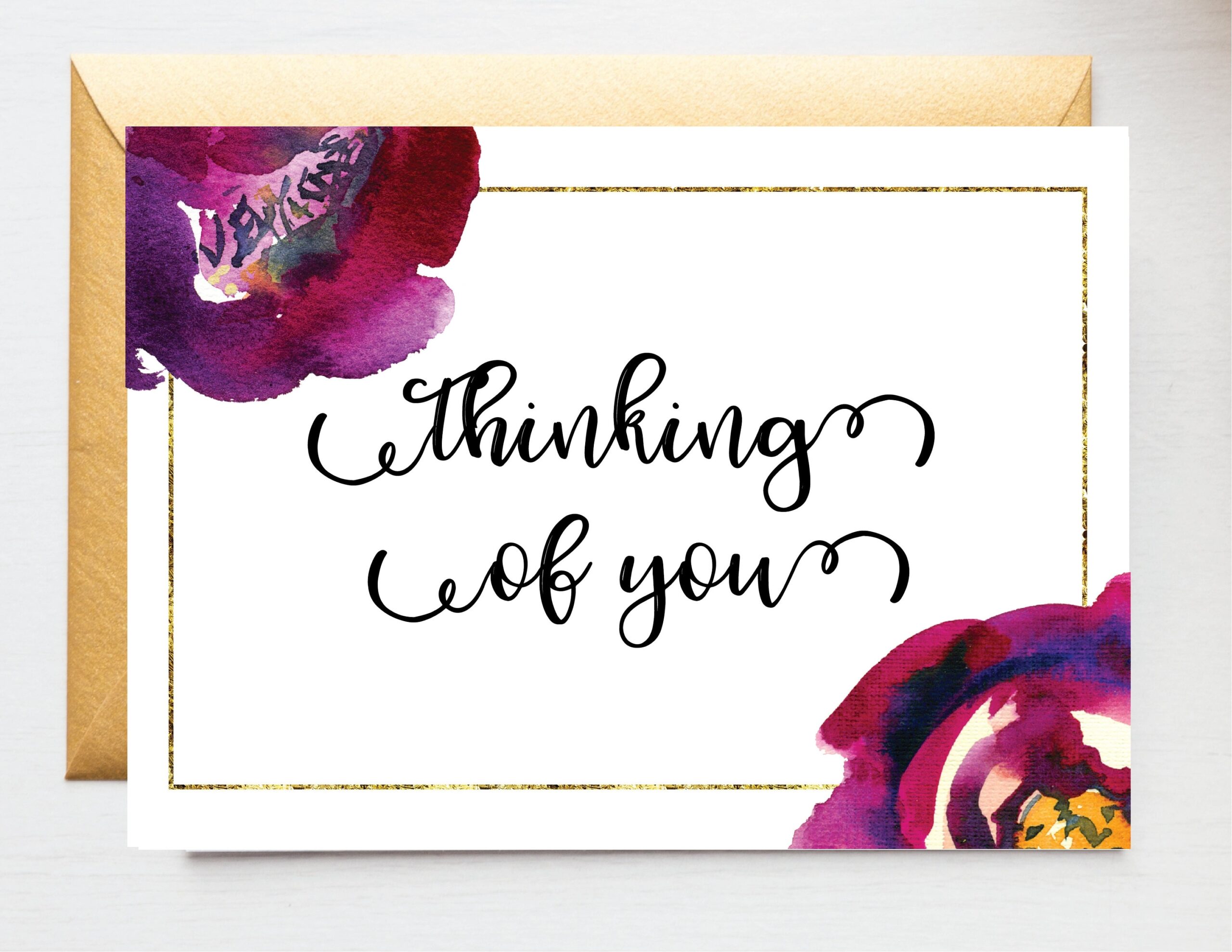 Thinking Of You Card Printable Free