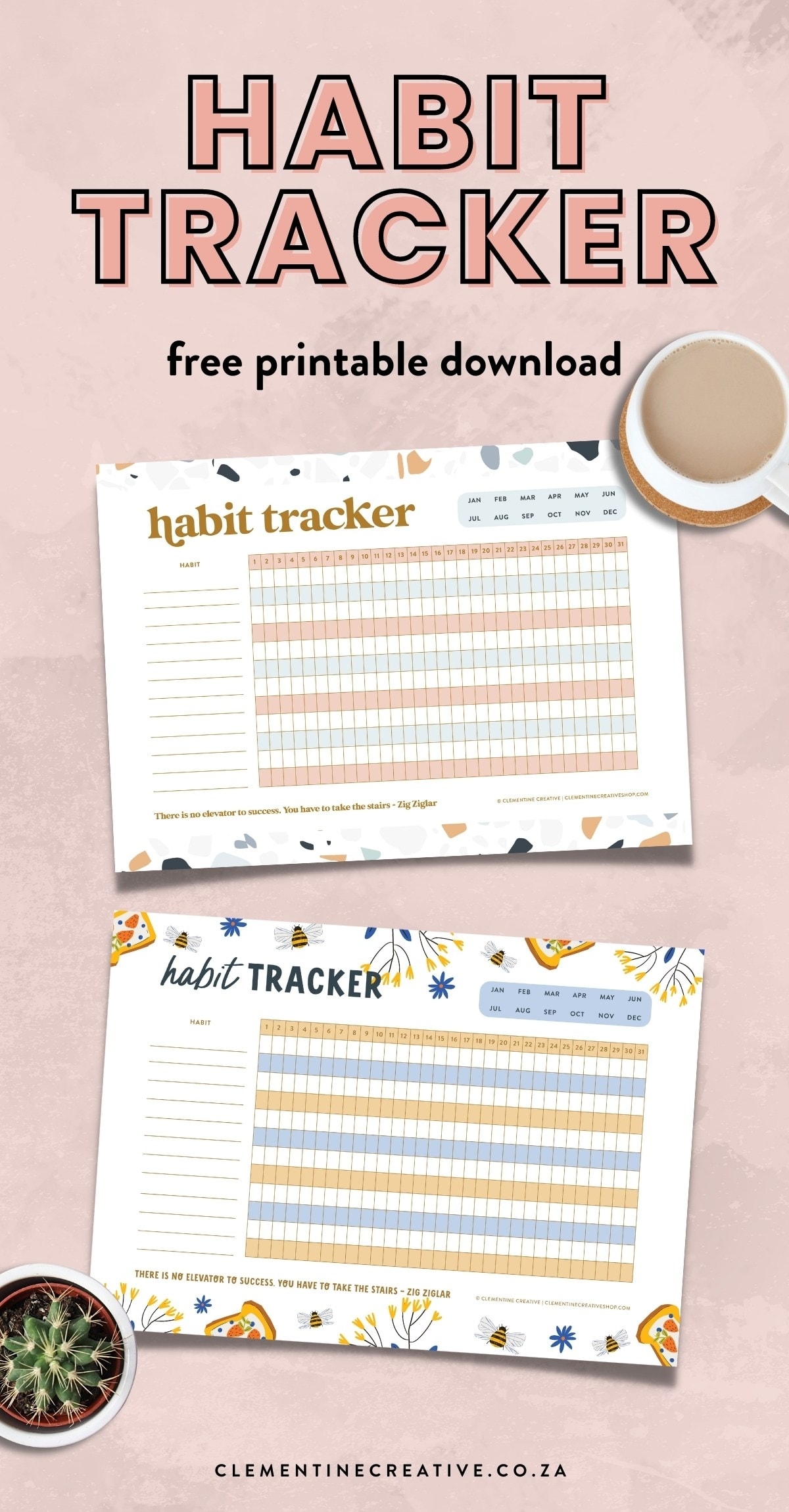 Printable Habit Tracker Free