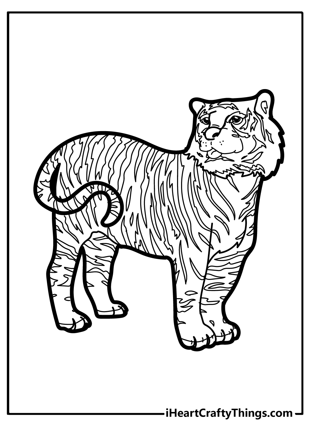 Tiger Coloring Pages Free Printable