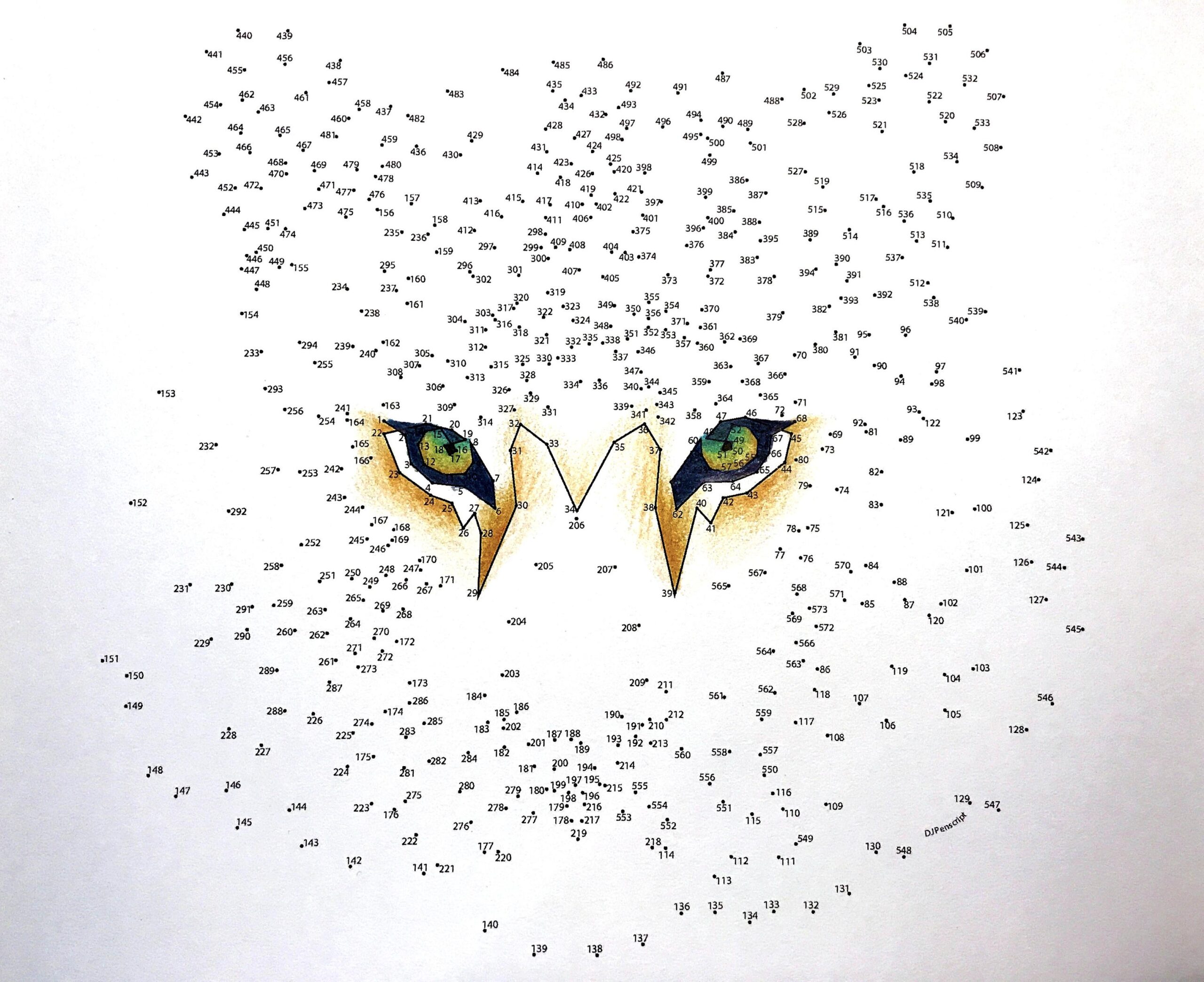 Tiger Extreme Dot To Dot PDF Activity And Coloring Page 