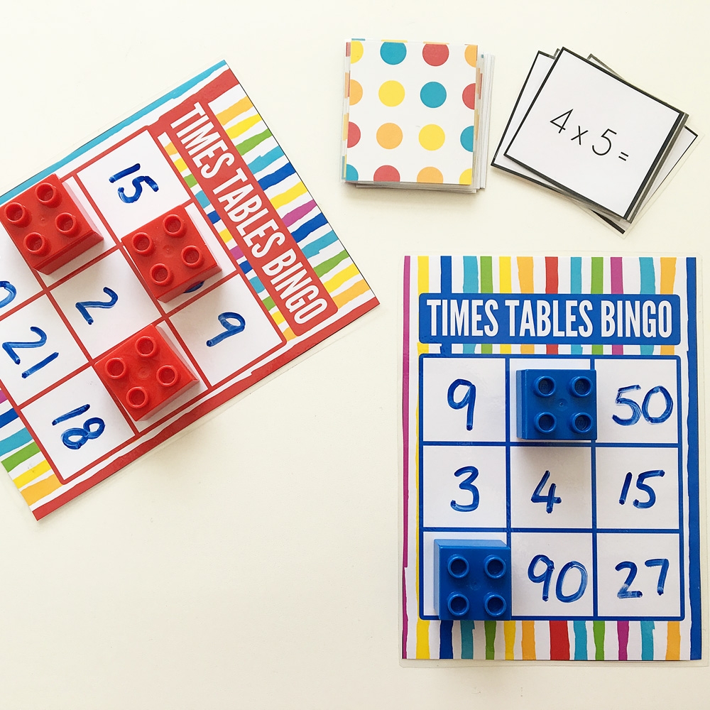 Times Table Bingo For Learning Multiplication Free Printable 