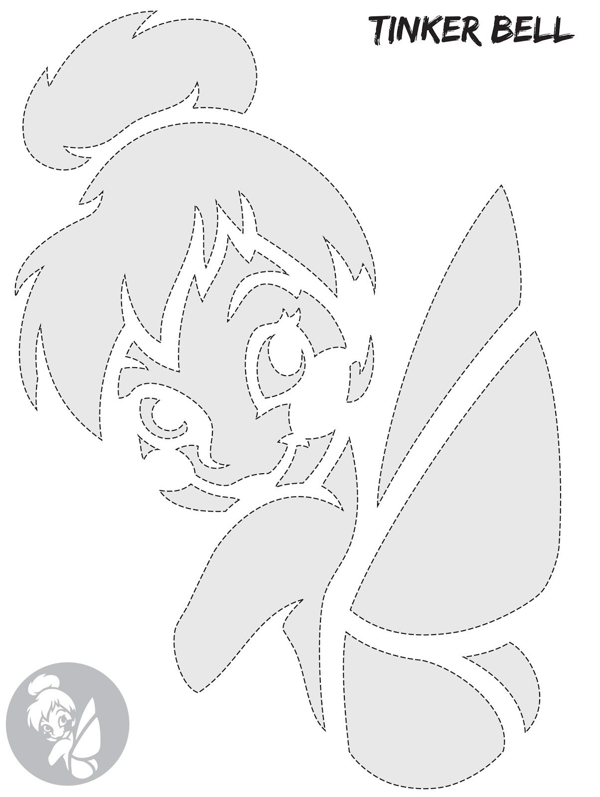 Tinker Bell Pumpkin Stencil Google Search Halloween Pumpkin Stencils Pumpkin Carving Patterns Tinkerbell Pumpkin Stencil