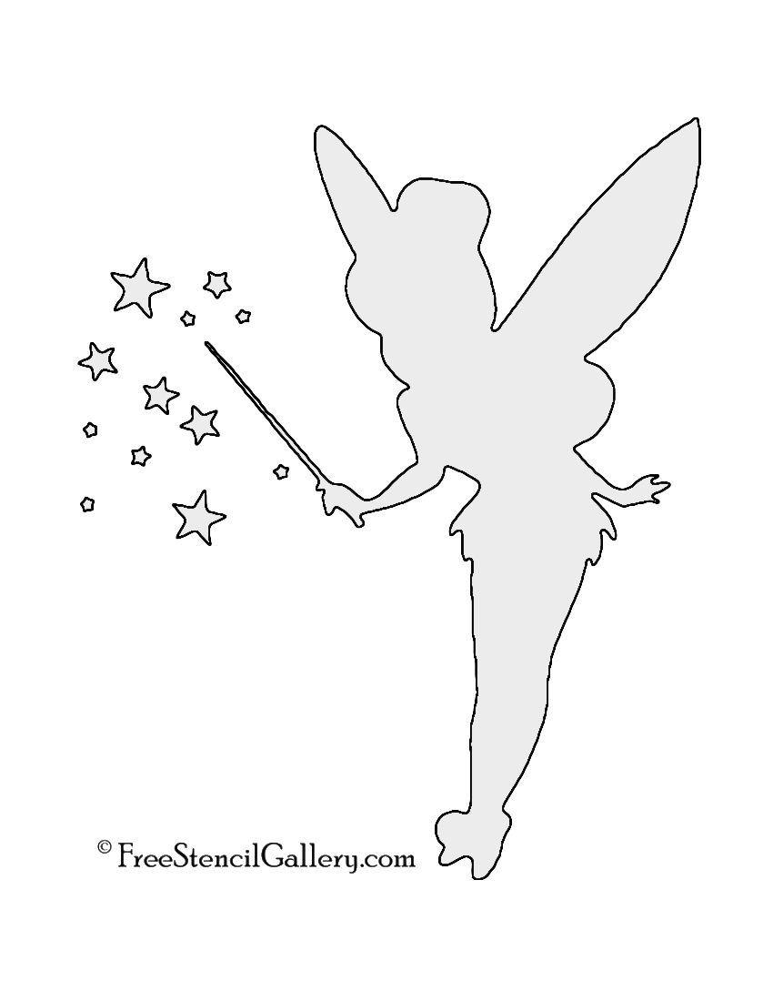 Tinkerbell 02 Stencil Worksheets Library