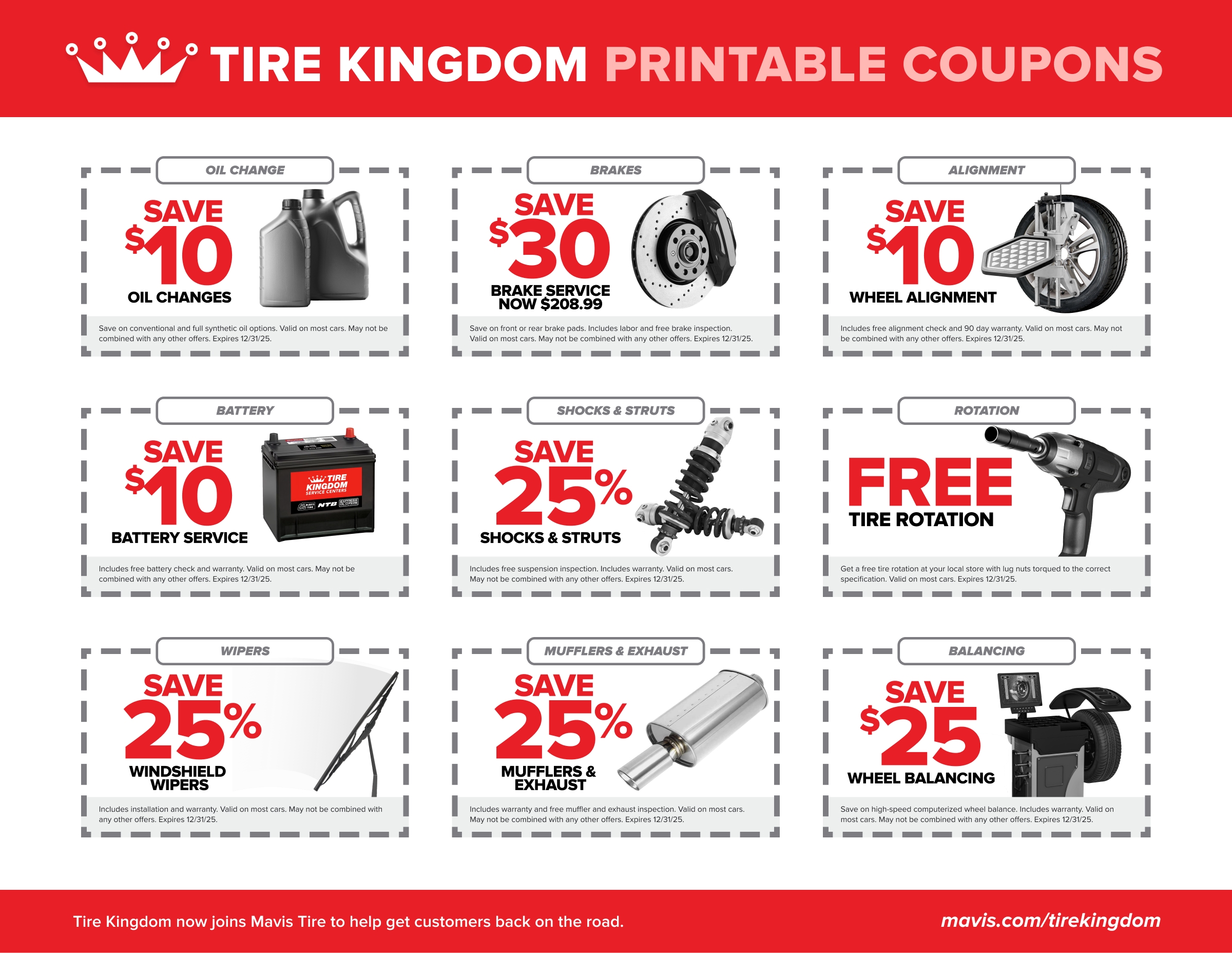 Tire Kingdom Printable Coupons By Mavis
