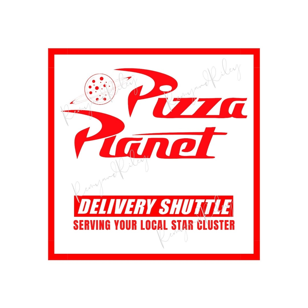 Toy Story Pizza Planet Box Logo Digital Download Etsy