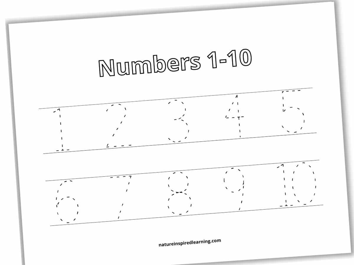 Free Printable Tracing Numbers 1-10