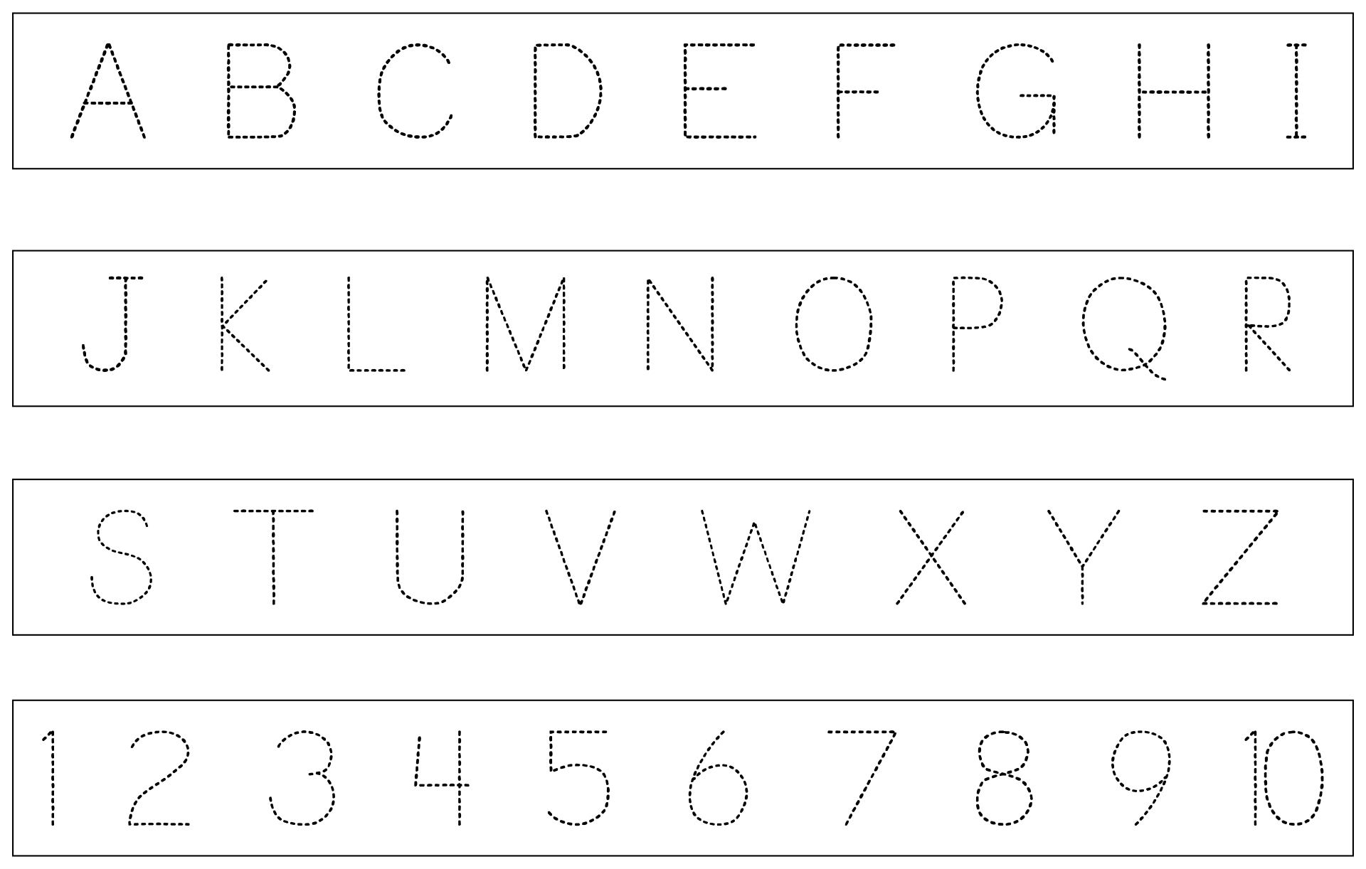 Tracing Numbers And Letters Free Printable Worksheets On Math Worksheets Library