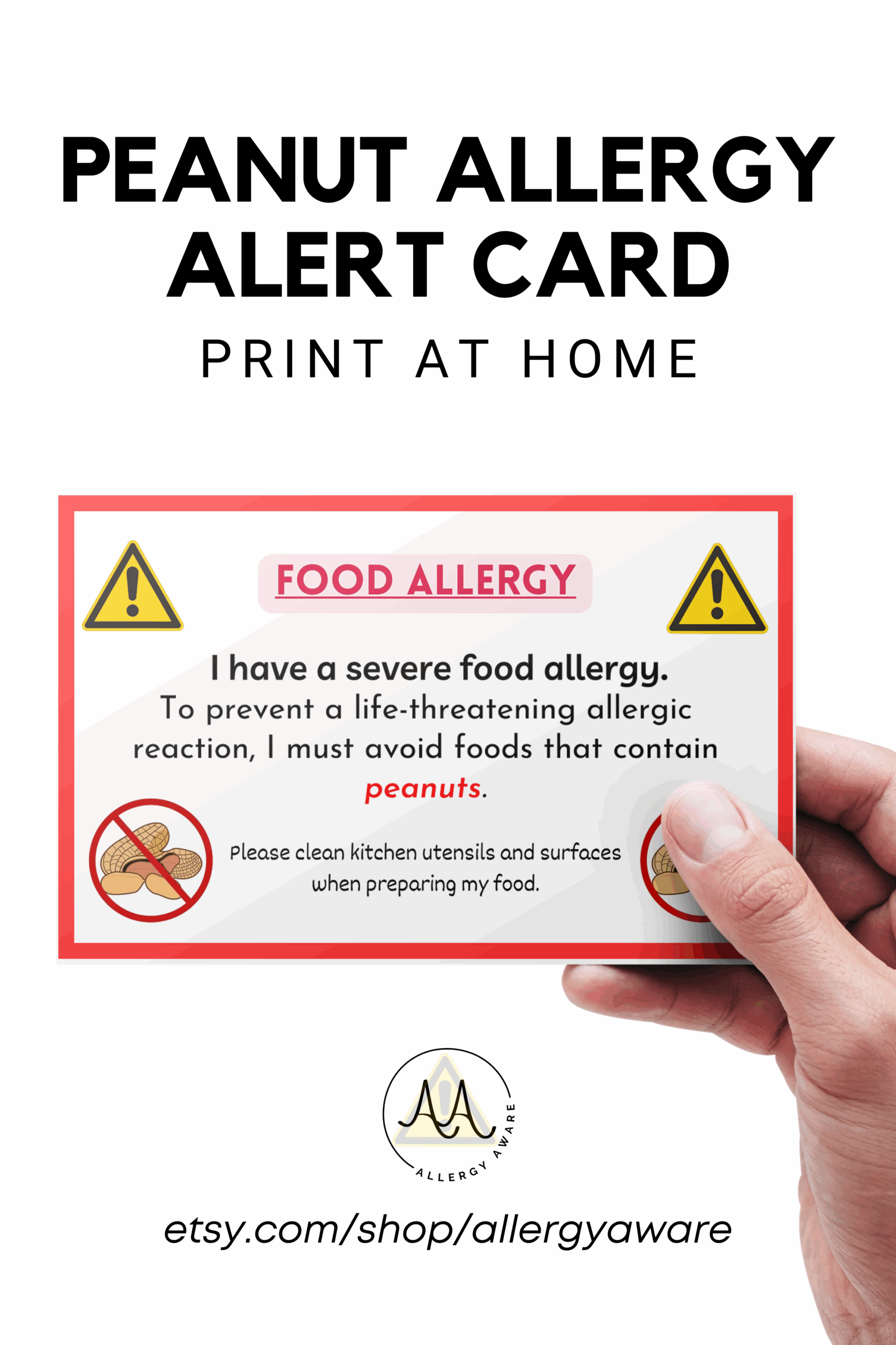 Travelling With Food Allergies Try Custom Allergy Cards GlutenFree NutFree DairyFree