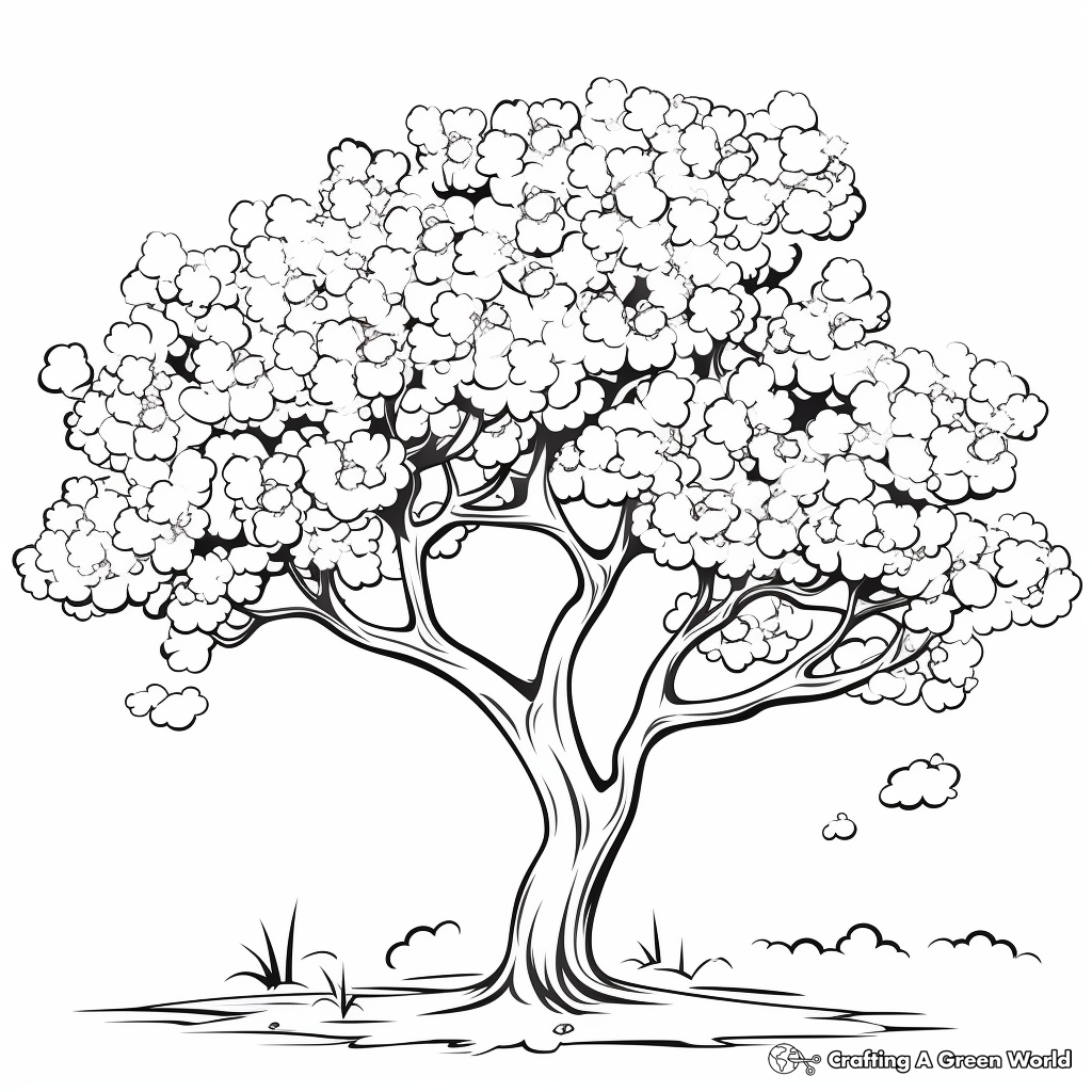 Tree Coloring Pages Free U0026 Printable 