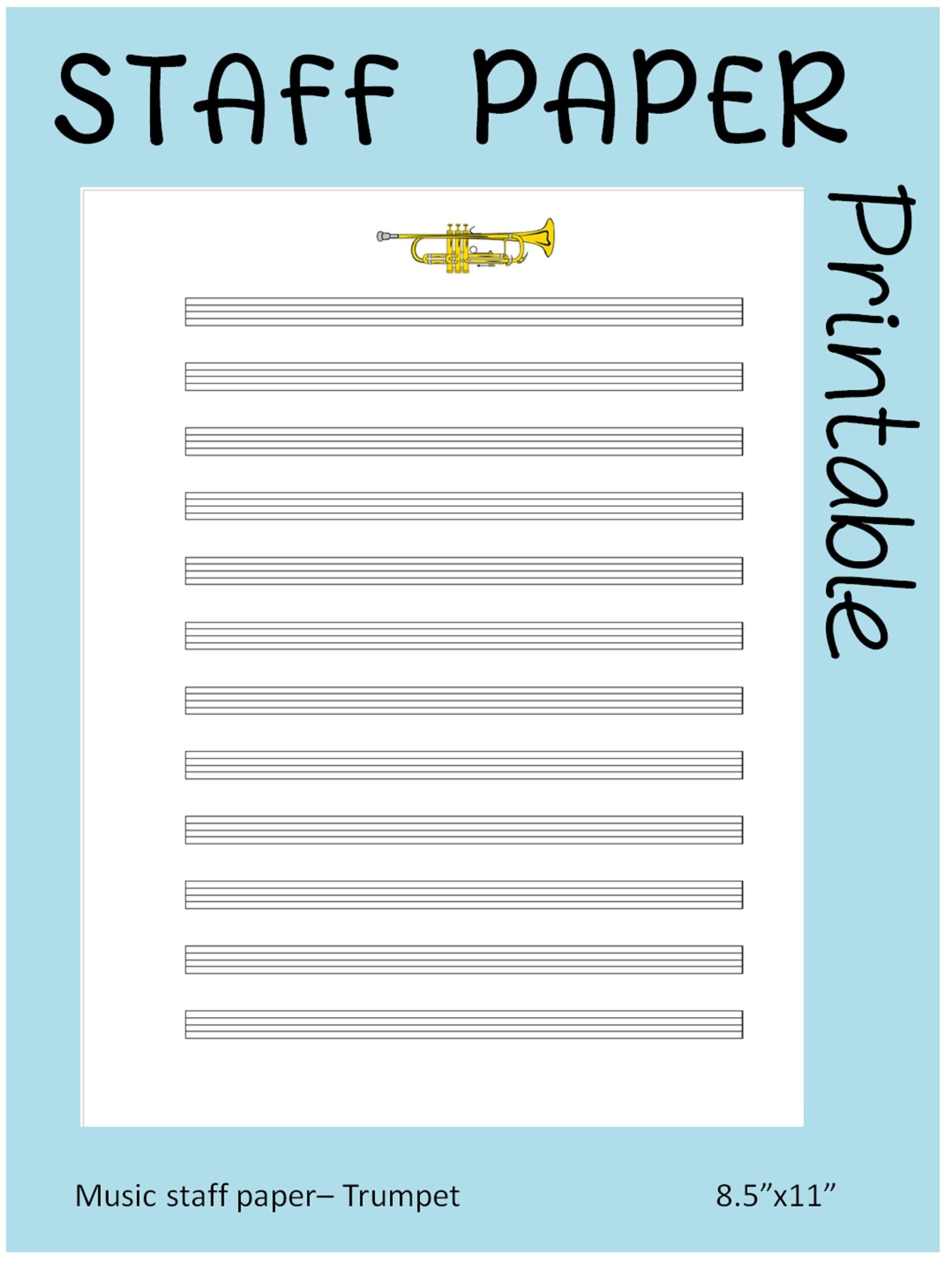 Music Staff Paper Free Printable