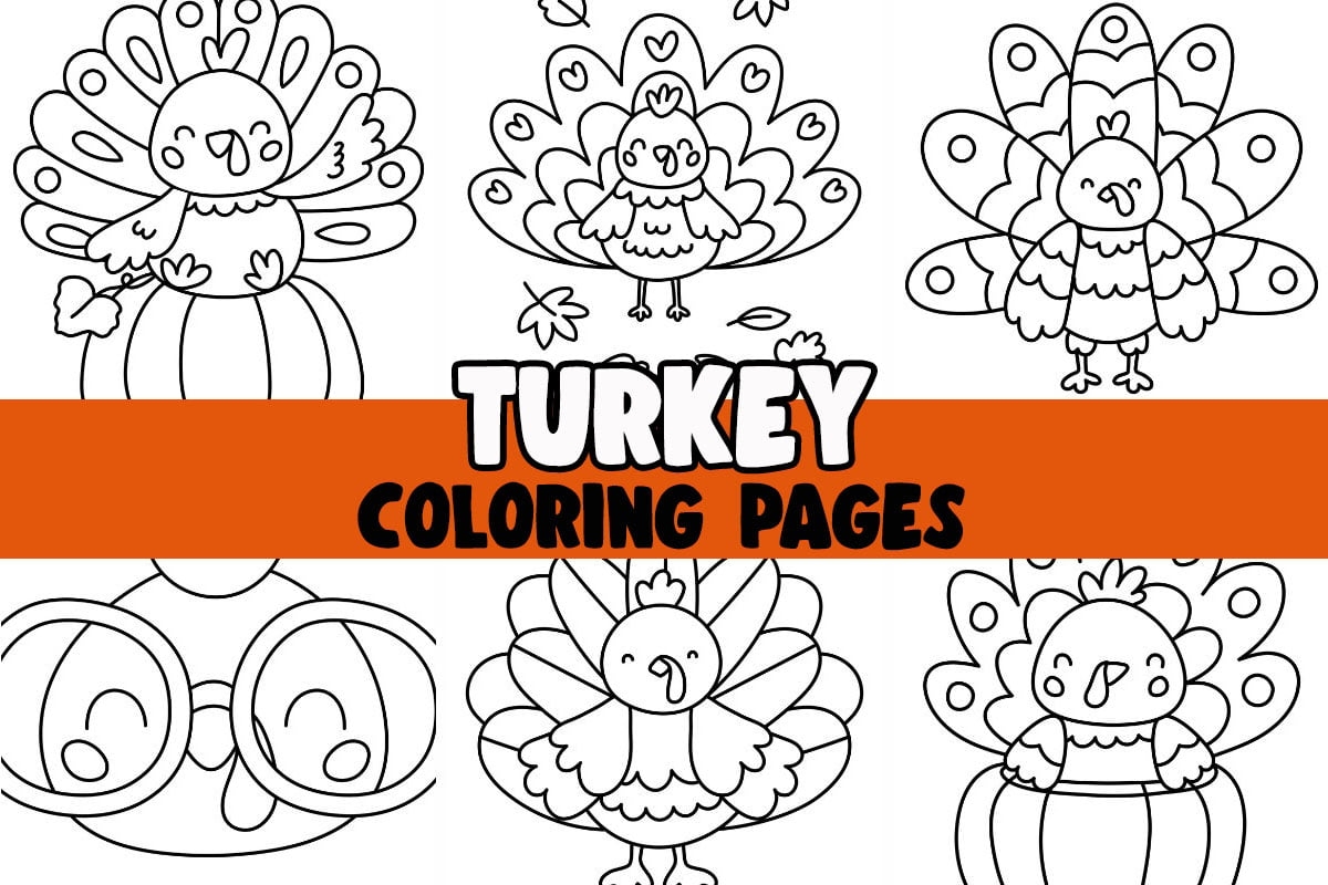 Turkey Coloring Pages Free Printable