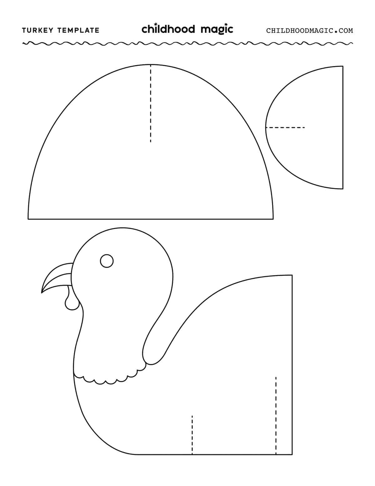 Turkey Template Printable Pdf Free Download