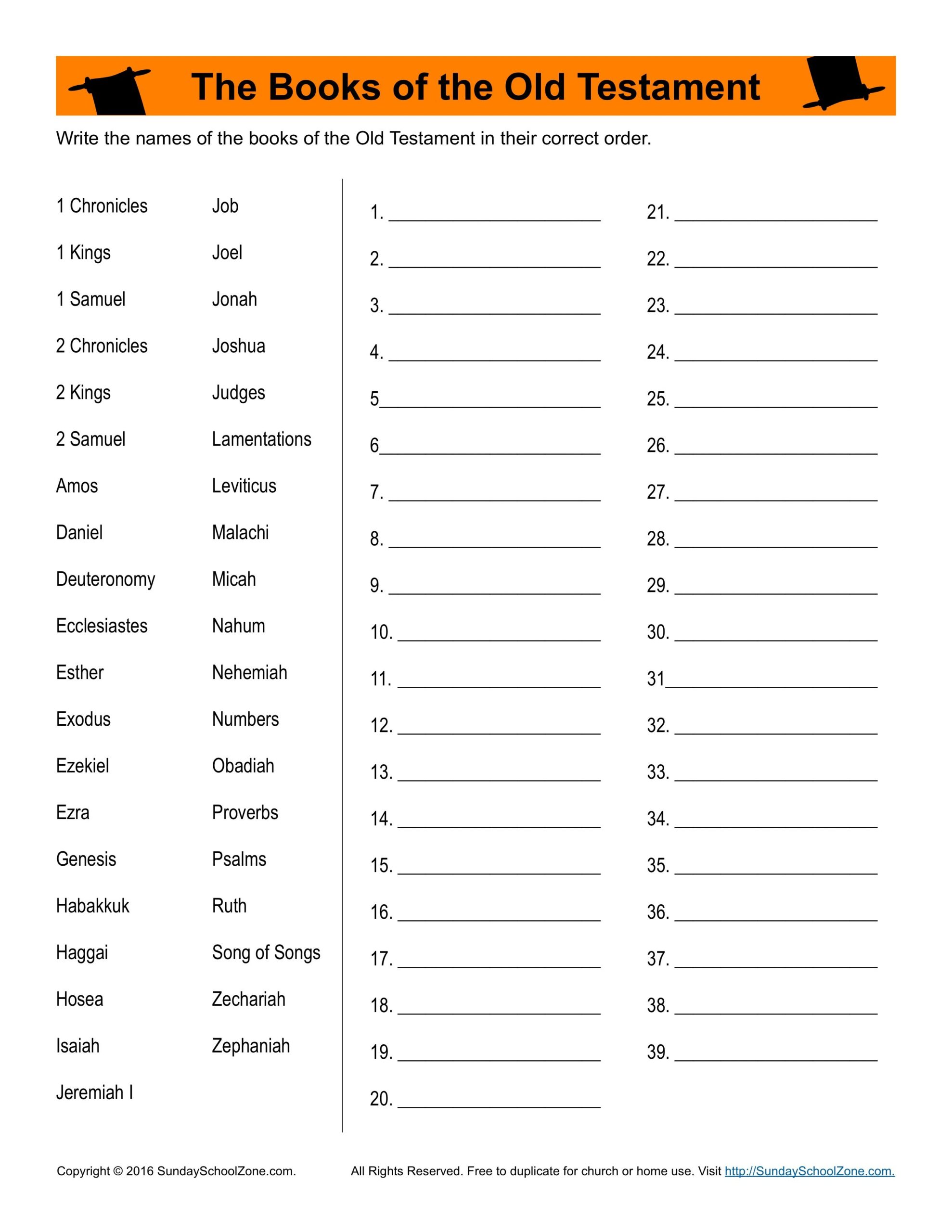 Types Of Free Printable Bible Activities For Kids On Sunday School 