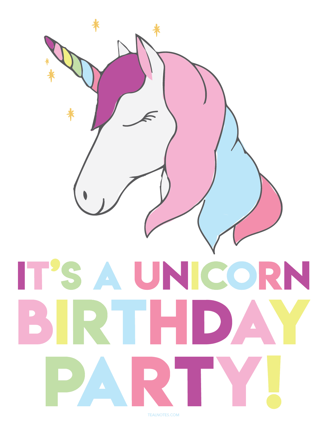 Free Unicorn Printables