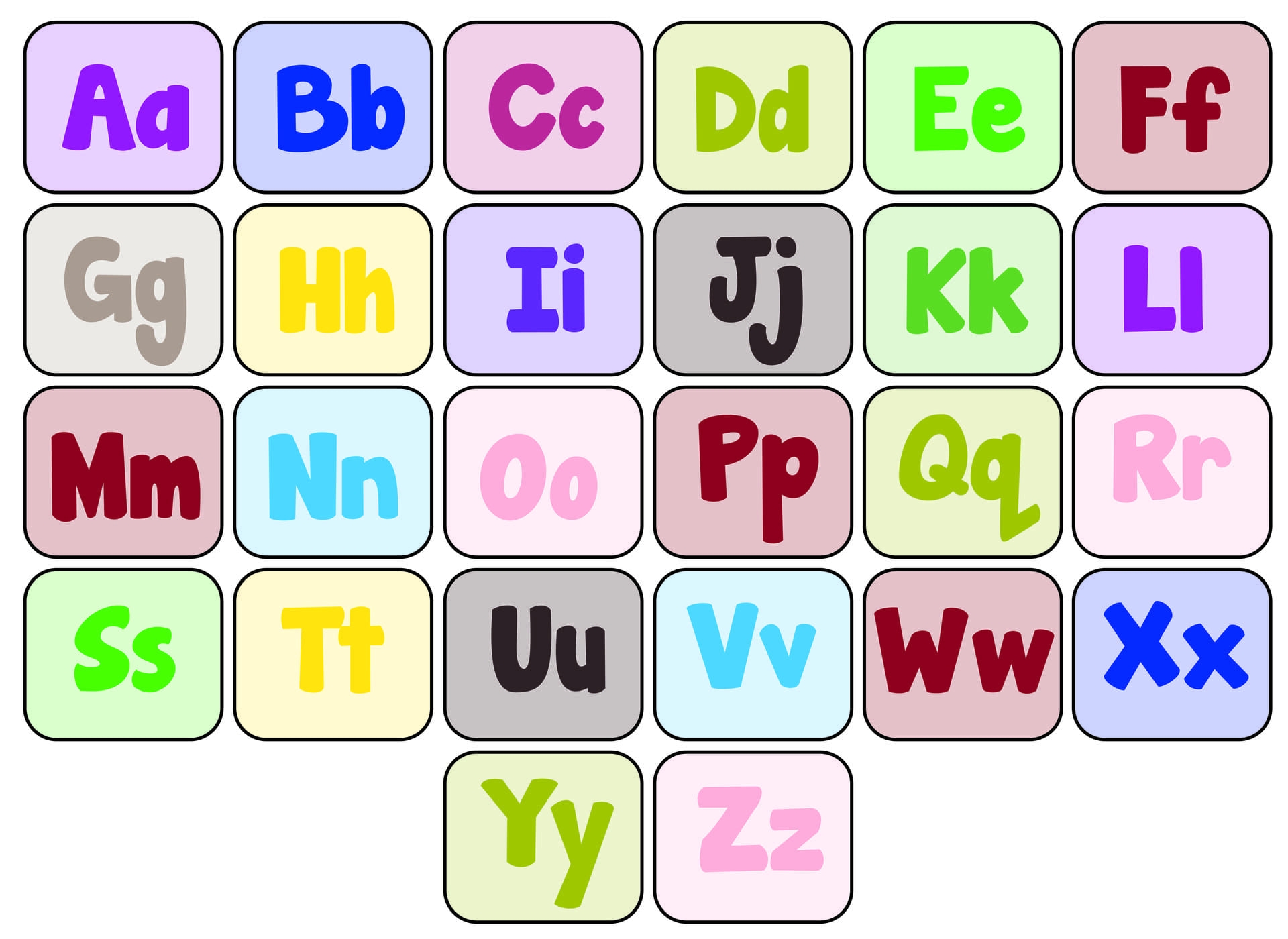 Upper And Lowercase Alphabet 14 Free PDF Printables Printablee