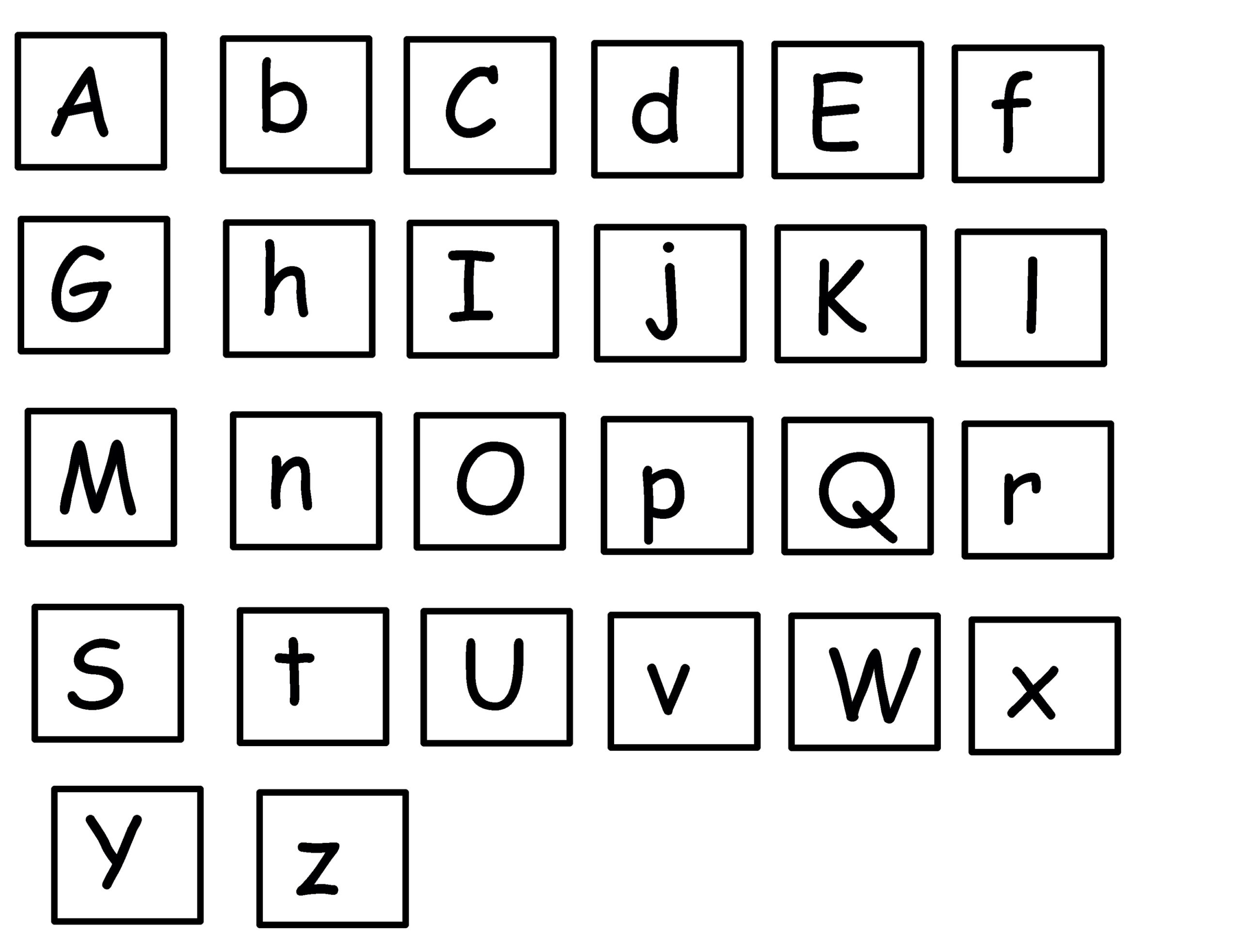 Free Printable Uppercase Alphabet Letters