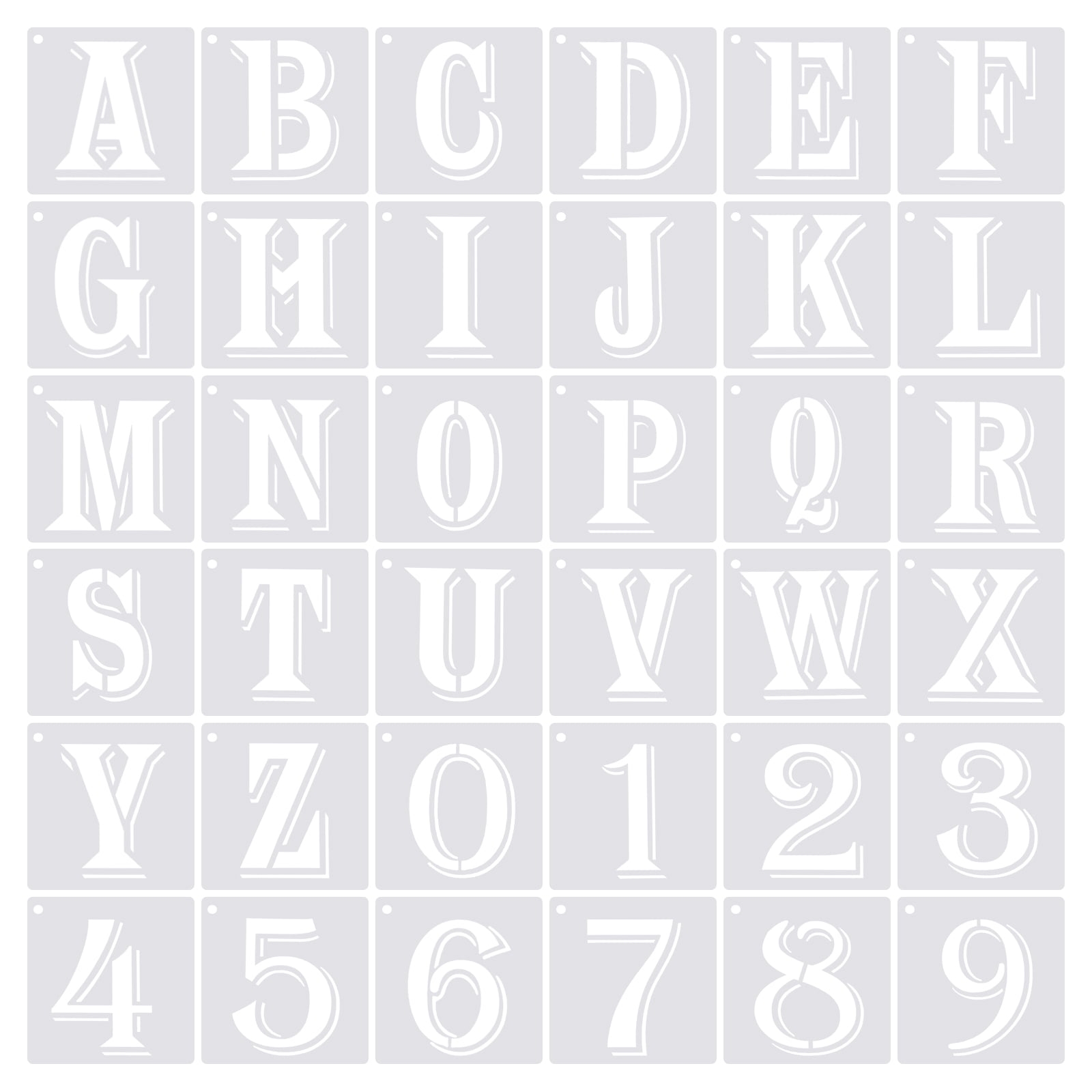 Free Printable 3 Inch Number Stencils