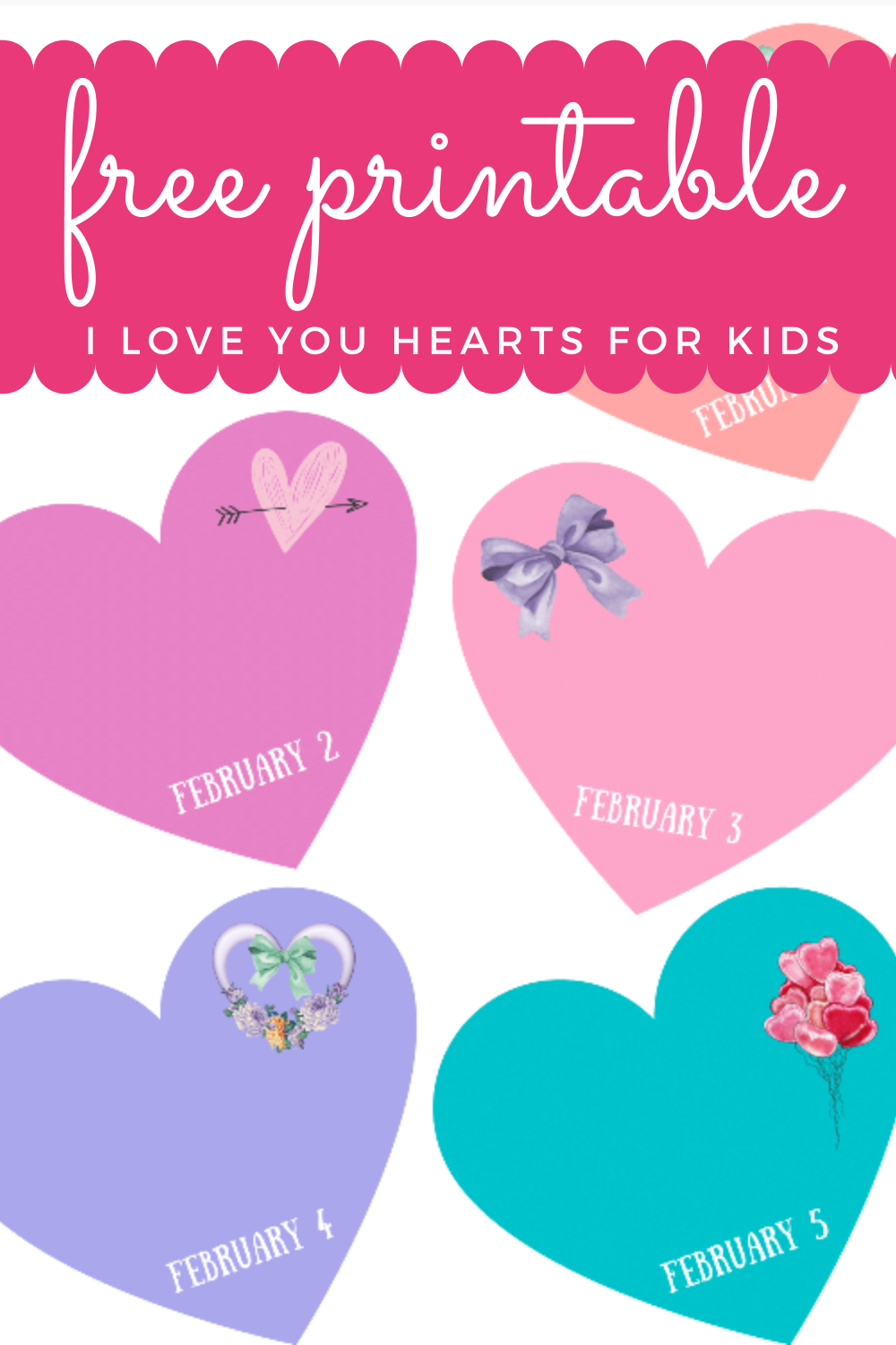 Valentine s Day Countdown Hearts Printable The Denver Housewife