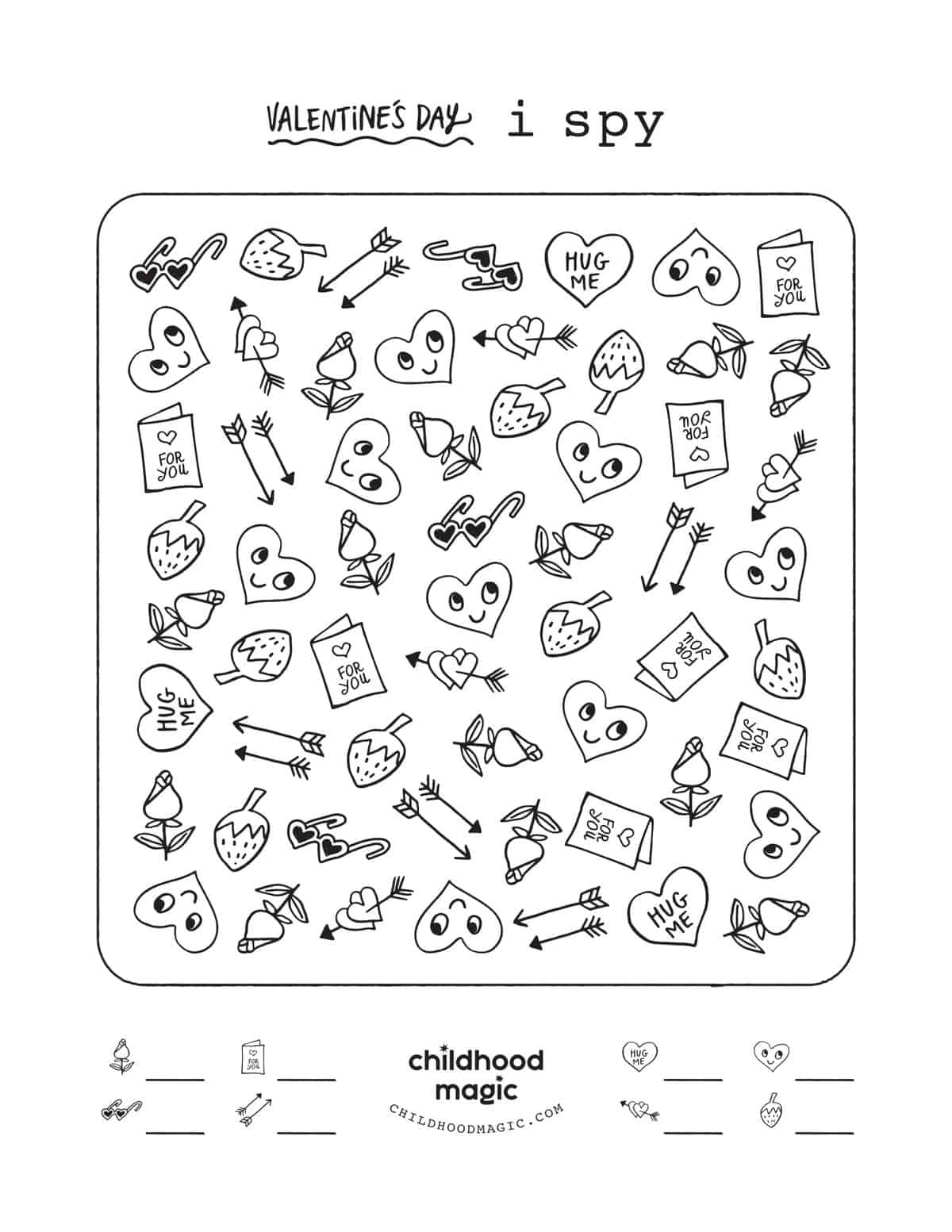 Valentine s Day I Spy Game Childhood Magic